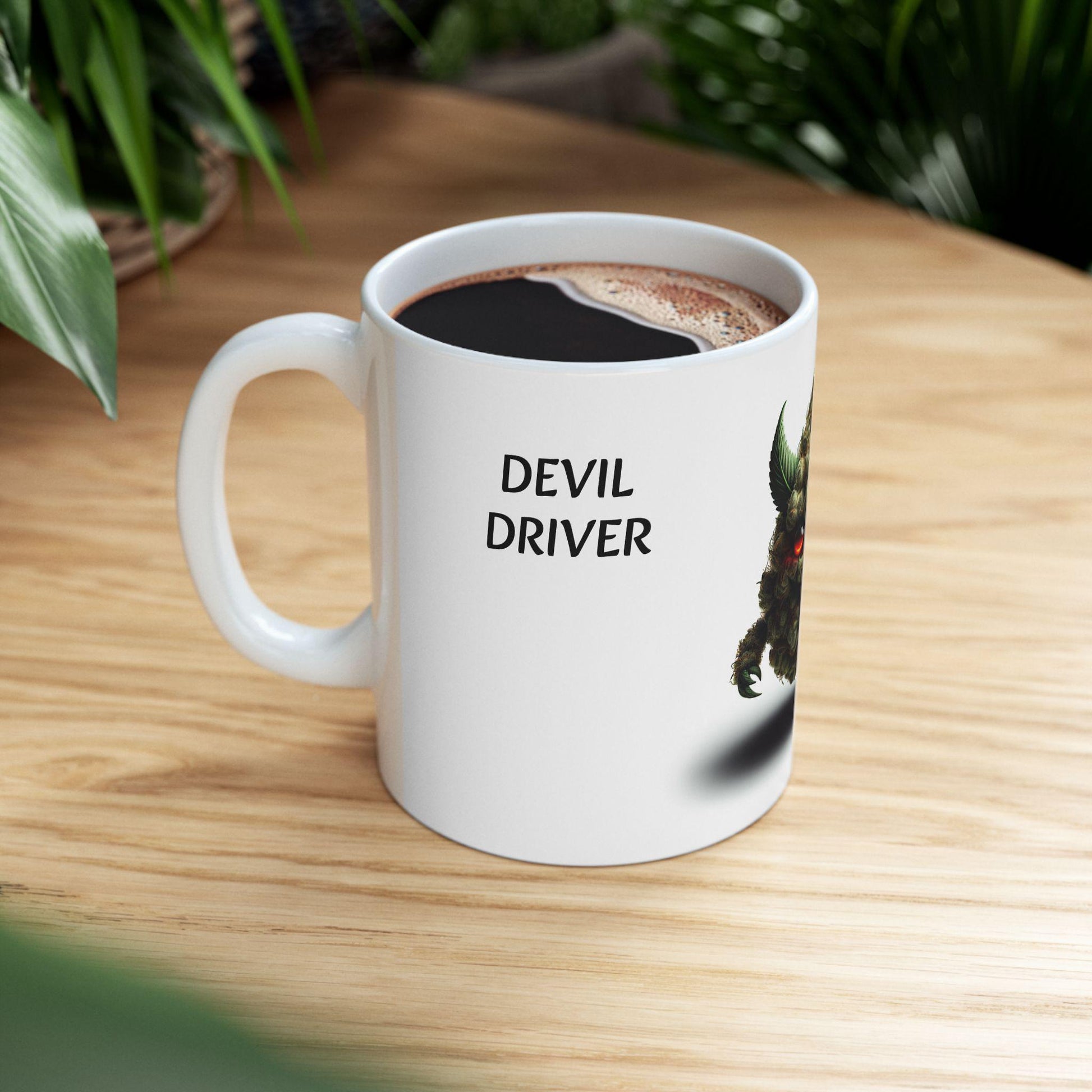 DEVIL&#39;S DRIVER - WEED Strain Themed Coffee Mugs - Perfect Gift for Smokers, Stoners, Marijuana Lovers; Wake and Bake Essentials