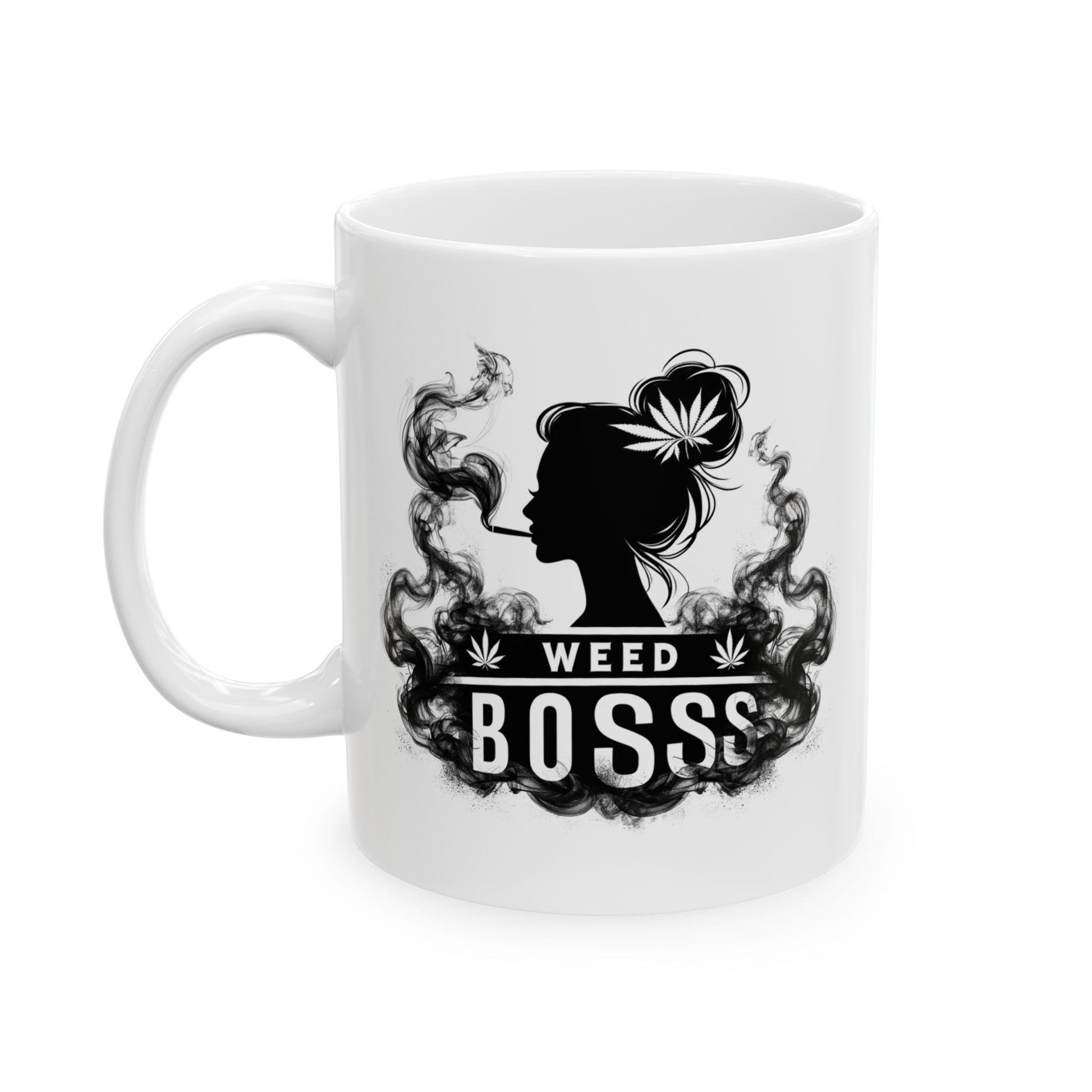 FEMALE WEED BOSS - Weed Themed Coffee Mugs, Stoner Mug for Girls and Bosses