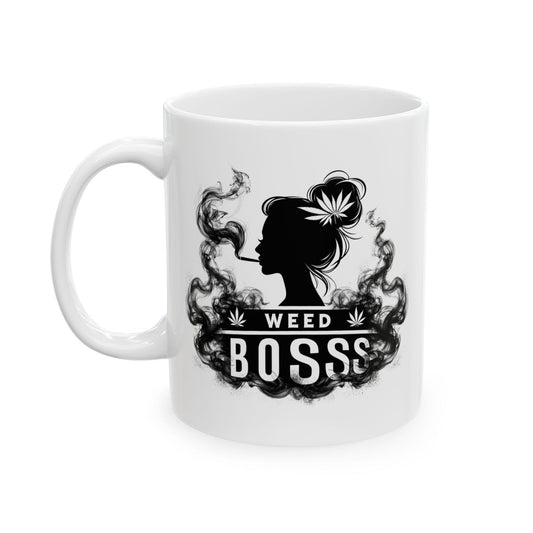 FEMALE WEED BOSS - Weed Themed Coffee Mugs, Stoner Mug for Girls and Bosses