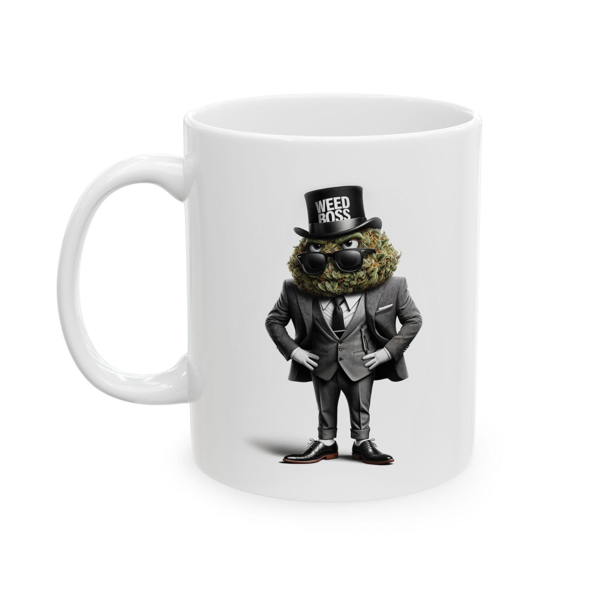 WEED BOSS - Cannabis Themed Graphic Coffee Mugs - Marijuana Mug - For CEO&#39;s and Dispensary Owners +