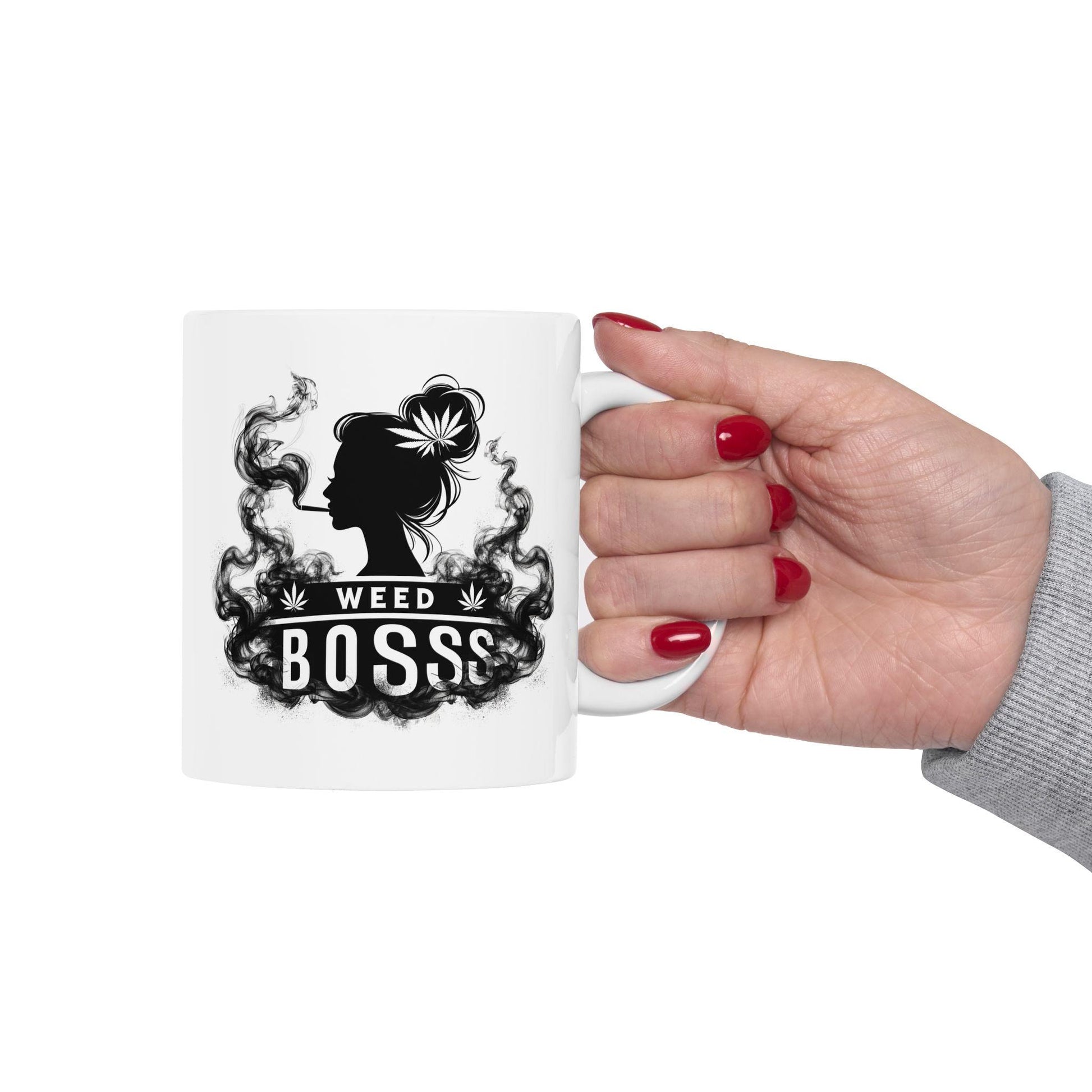 FEMALE WEED BOSS - Weed Themed Coffee Mugs, Stoner Mug for Girls and Bosses