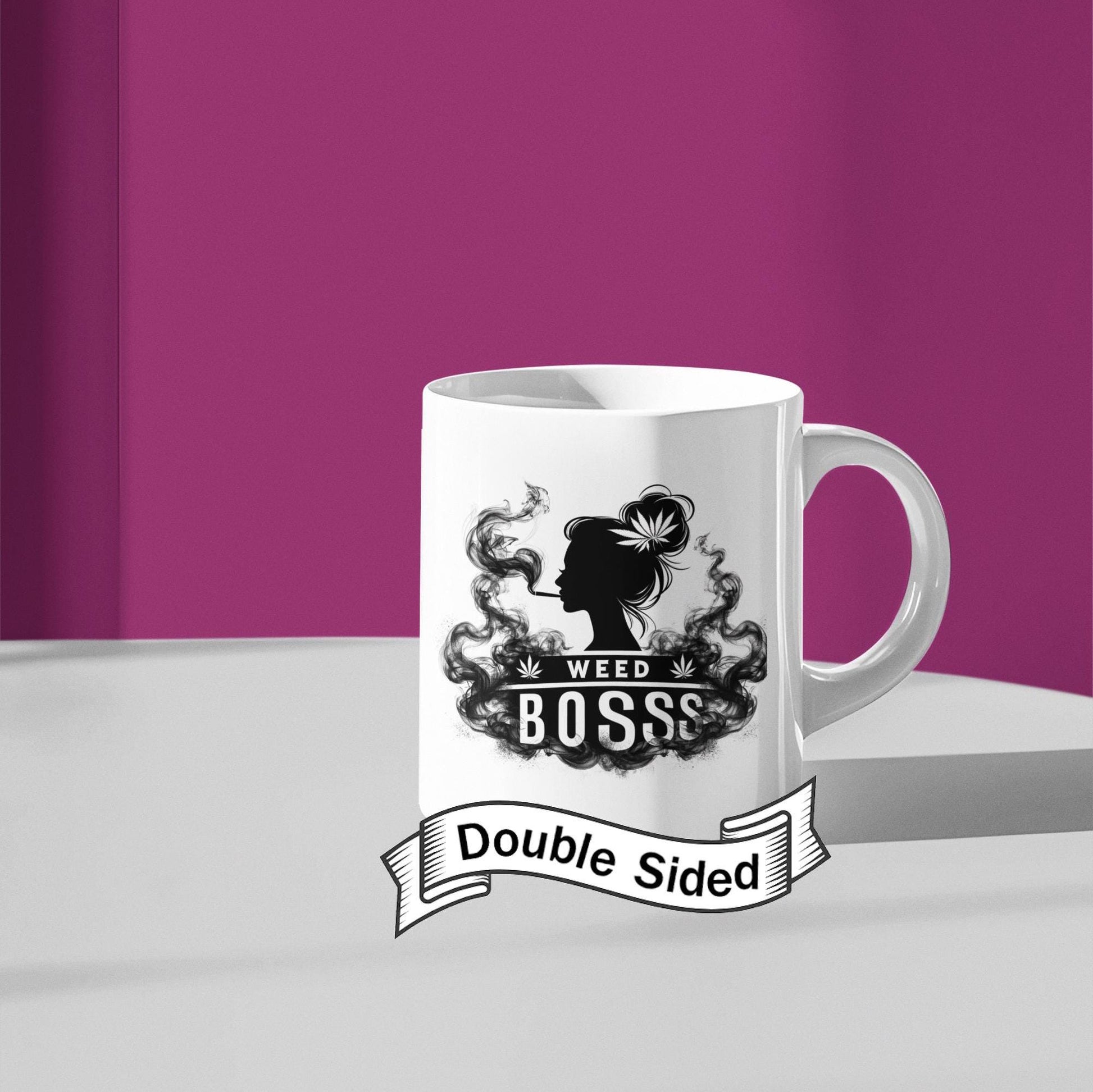 FEMALE WEED BOSS - Weed Themed Coffee Mugs, Stoner Mug for Girls and Bosses