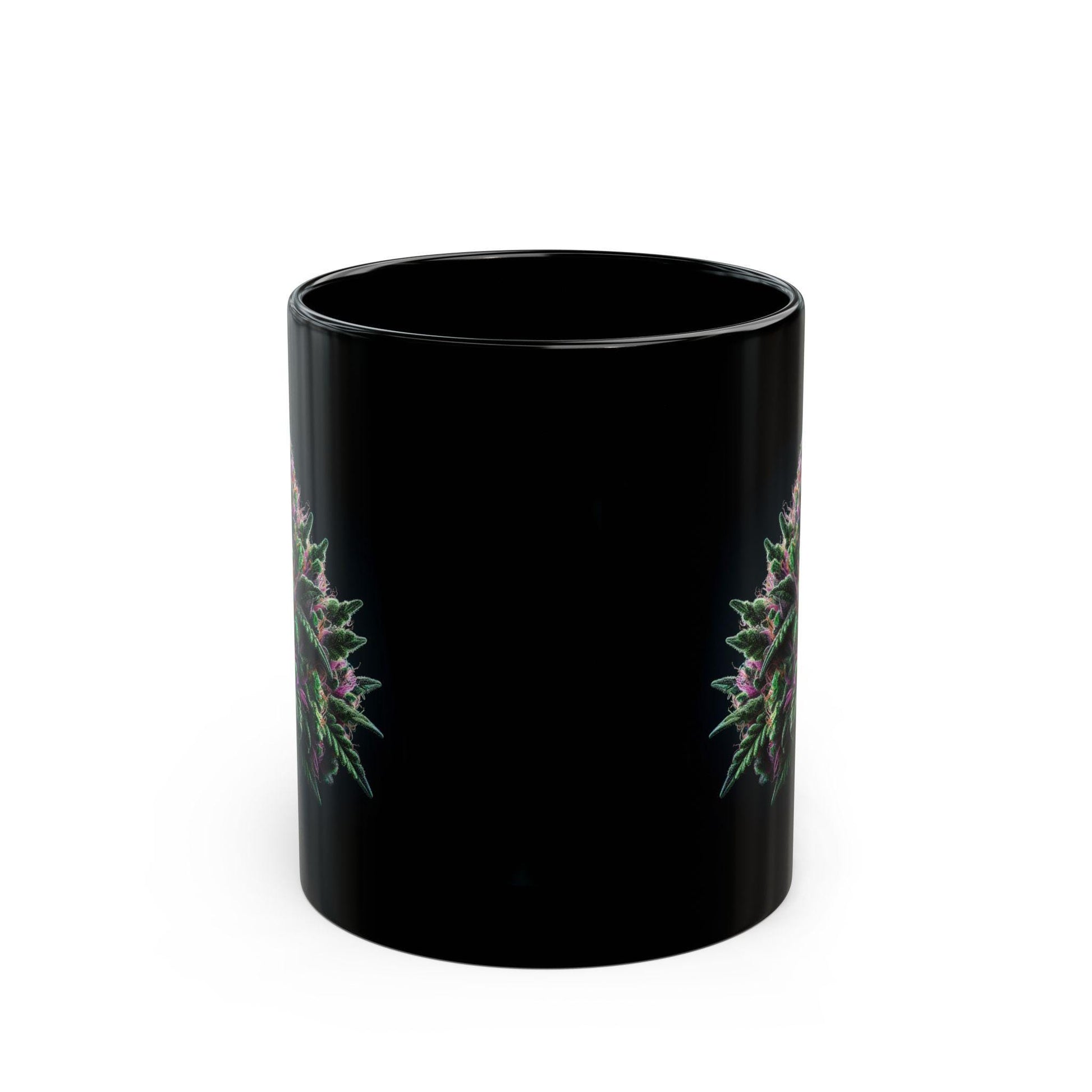 PURPLE WEED - BLACK Marijuana Themed Coffee Mugs, Weed Lovers, Perfect Gift for Smokers, Stoners, Growers.