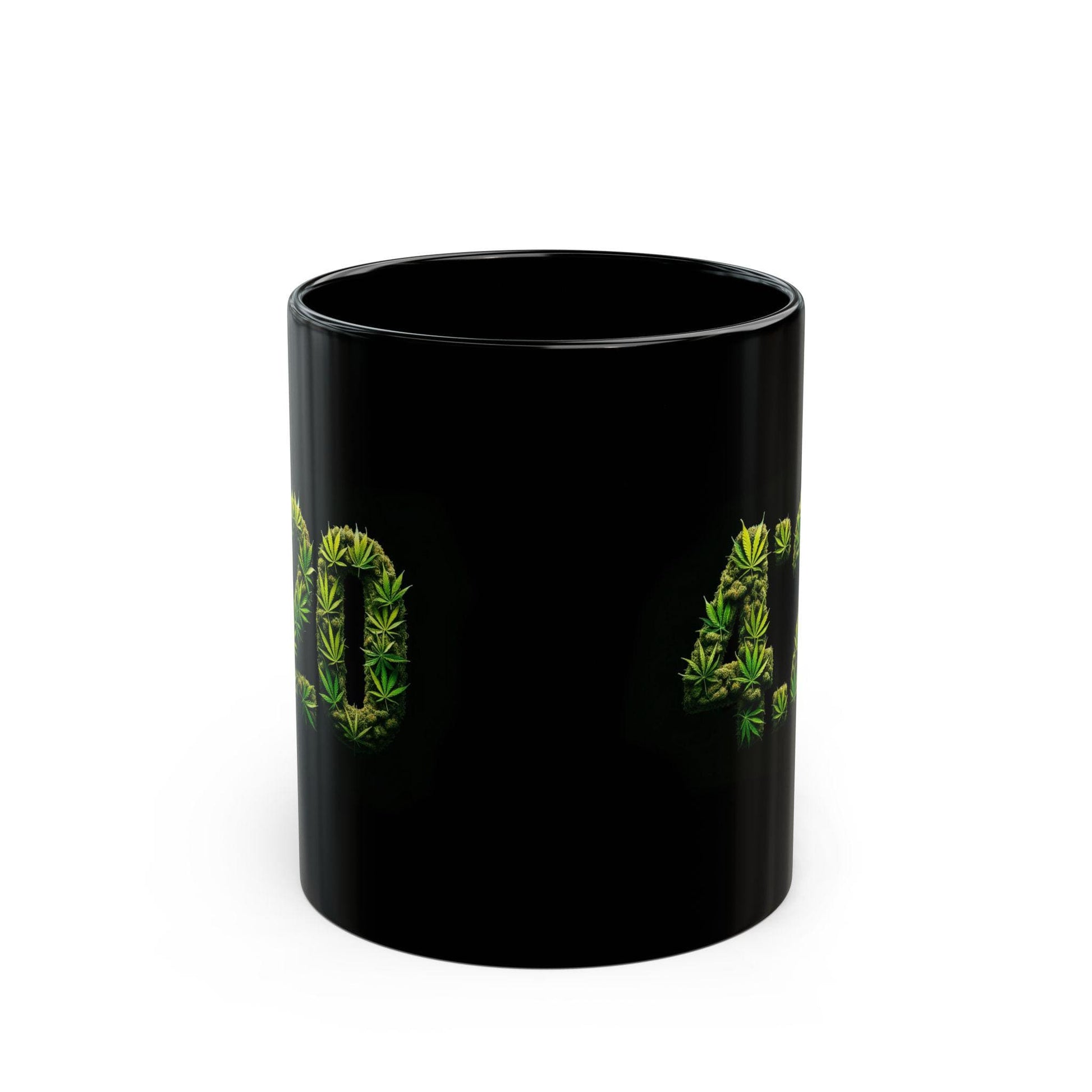 420 - WEED Themed BLACK Coffee Mugs - Perfect Gift for Smokers, Stoners, Marijuana Lovers, Growers; Weed Lovers