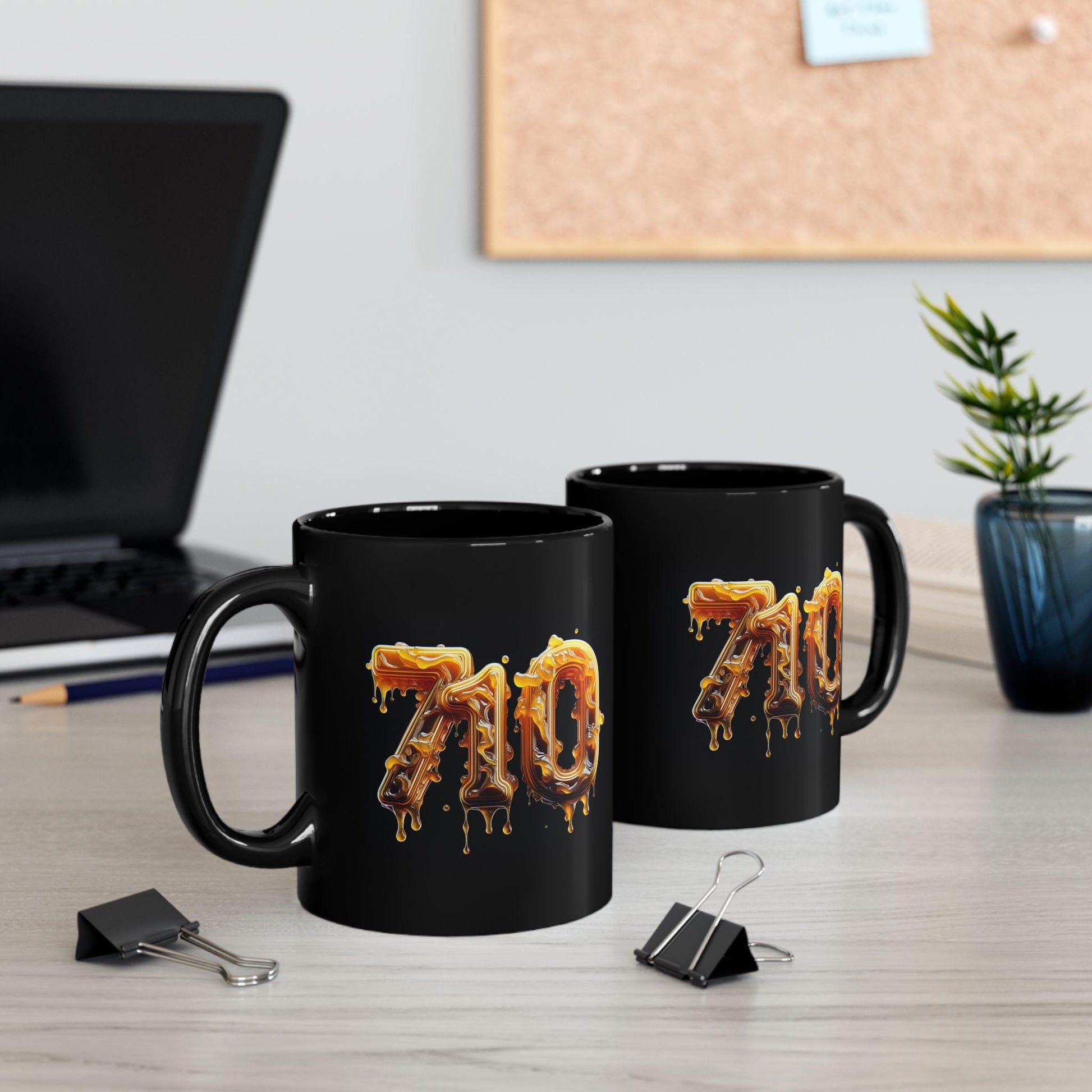 710 - WEED/WAX BLACK Themed Coffee Mugs - Perfect Gift for Smokers, Stoners, Marijuana Lovers, Growers; Weed Wax Lovers