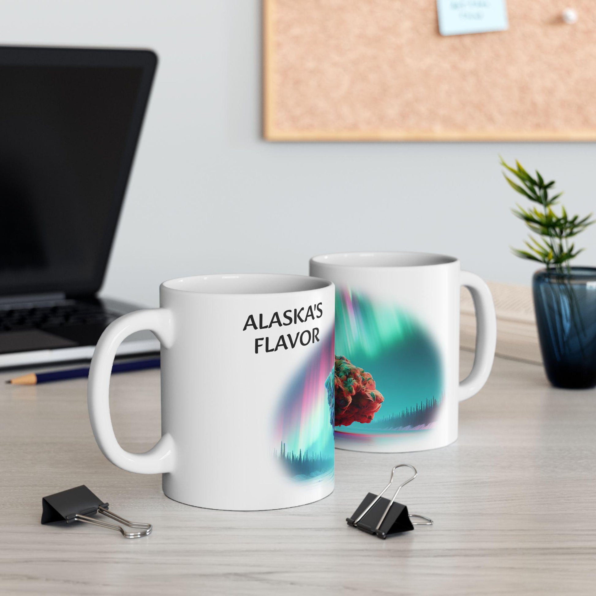 ALASKAS FLAVOR - (11oz) Weed Strain Coffee Mugs - Perfect Gift for Stoners, Weed Mug, Marijuana Gift; Wake & Bake Essentials; Cannabis Decor