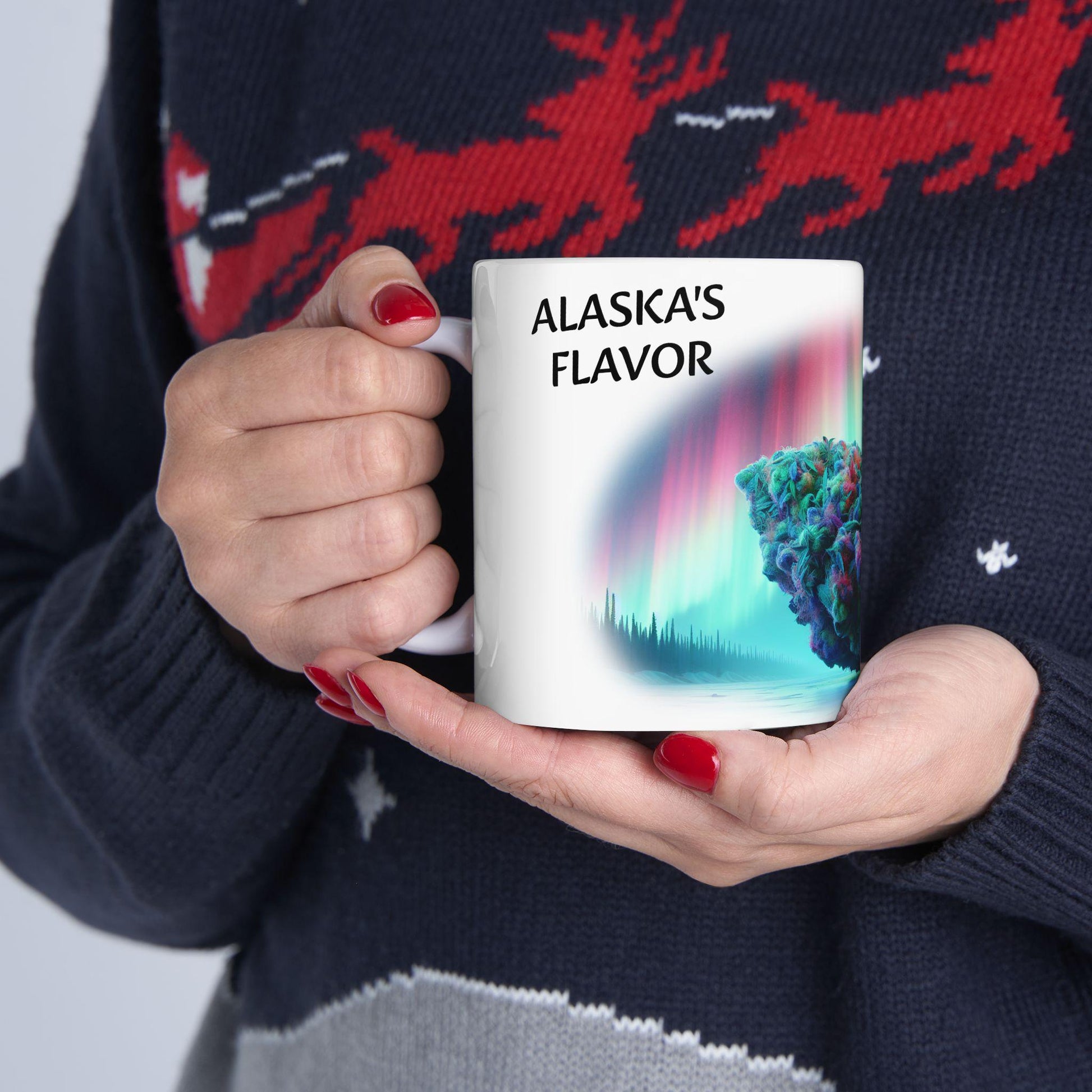 ALASKAS FLAVOR - (11oz) Weed Strain Coffee Mugs - Perfect Gift for Stoners, Weed Mug, Marijuana Gift; Wake & Bake Essentials; Cannabis Decor