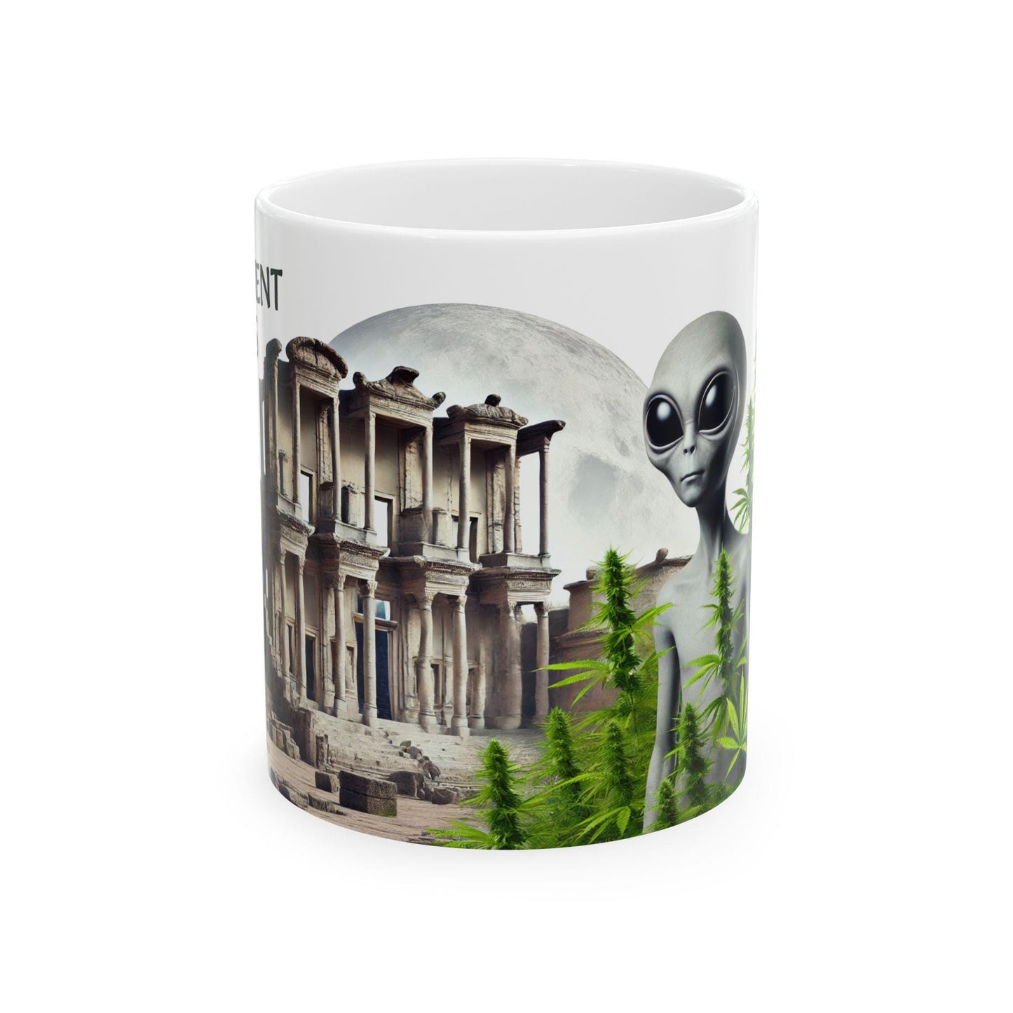ANCIENT ALIENS - (11oz) Weed Strain Coffee Mugs - Perfect Gift for Stoners, Weed Mug, Marijuana Gift; Wake & Bake Essentials; Cannabis Decor