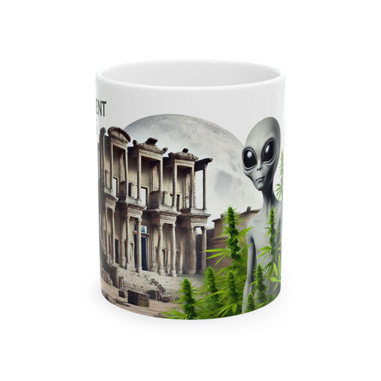 ANCIENT ALIENS - (11oz) Weed Strain Coffee Mugs - Perfect Gift for Stoners, Weed Mug, Marijuana Gift; Wake & Bake Essentials; Cannabis Decor