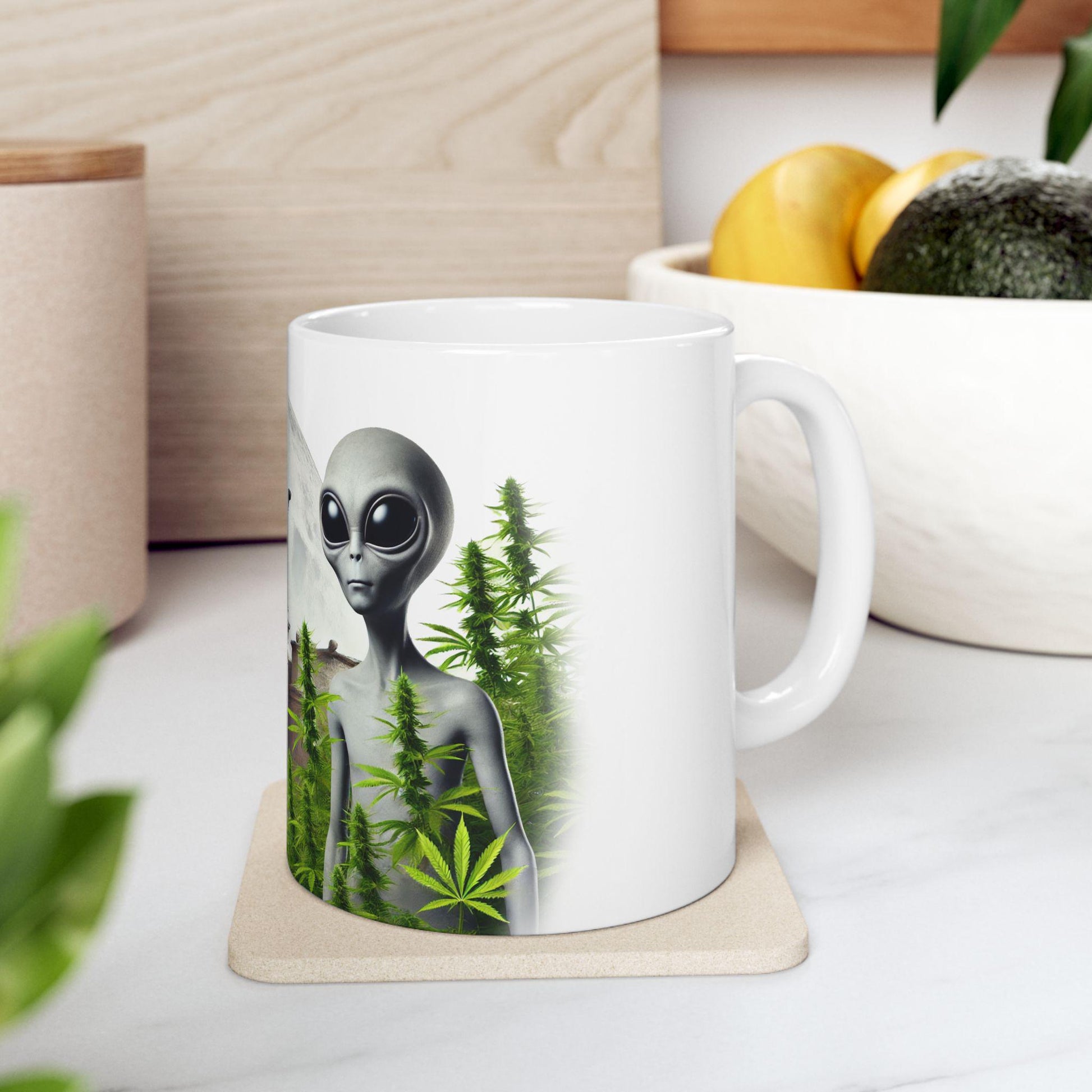 ANCIENT ALIENS - (11oz) Weed Strain Coffee Mugs - Perfect Gift for Stoners, Weed Mug, Marijuana Gift; Wake & Bake Essentials; Cannabis Decor