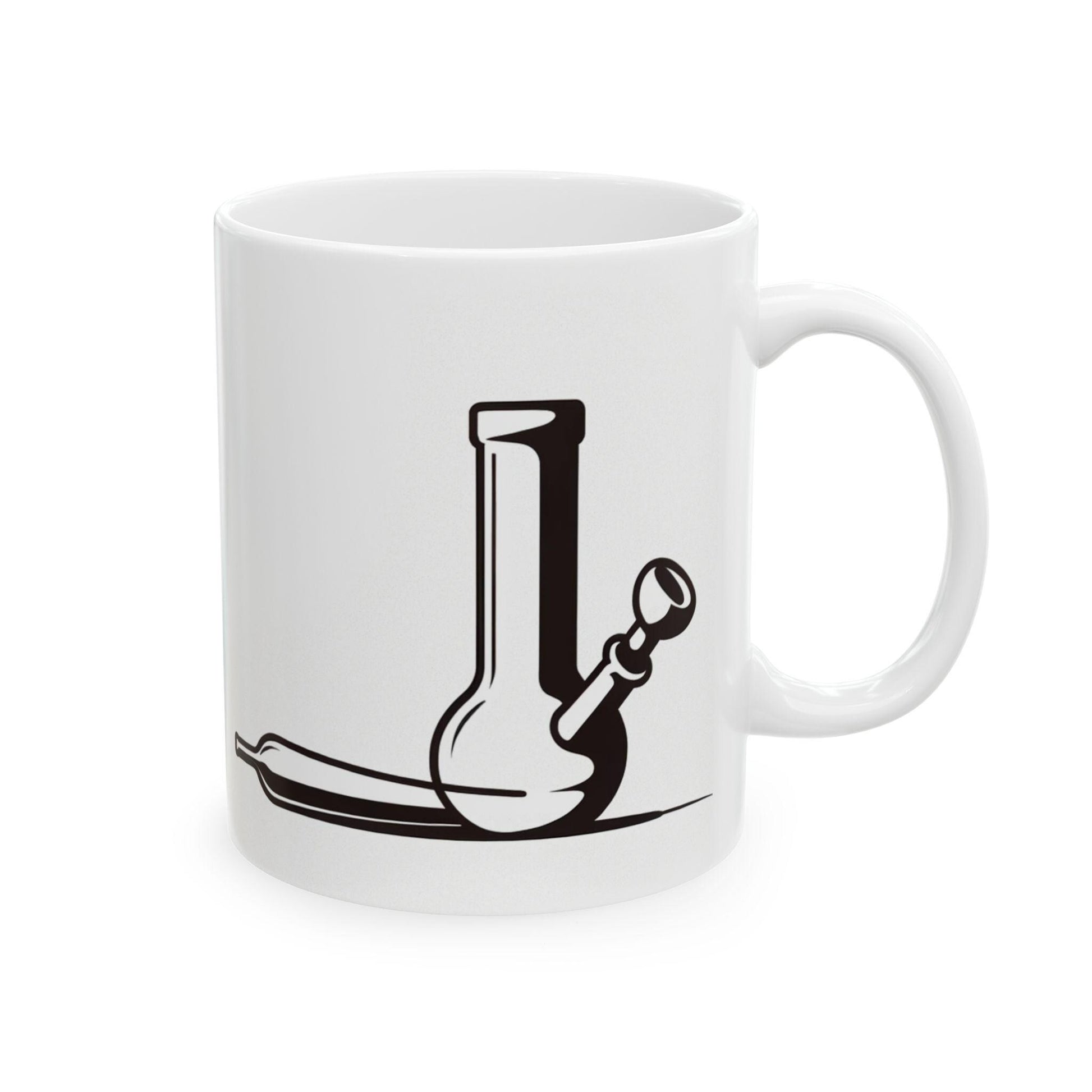 BONG x JOINT - Weed Themed Coffee Mugs, Marijuana Graphic - Perfect Gift for Smokers, Weed Lovers, Stoners - Cannabis Decor