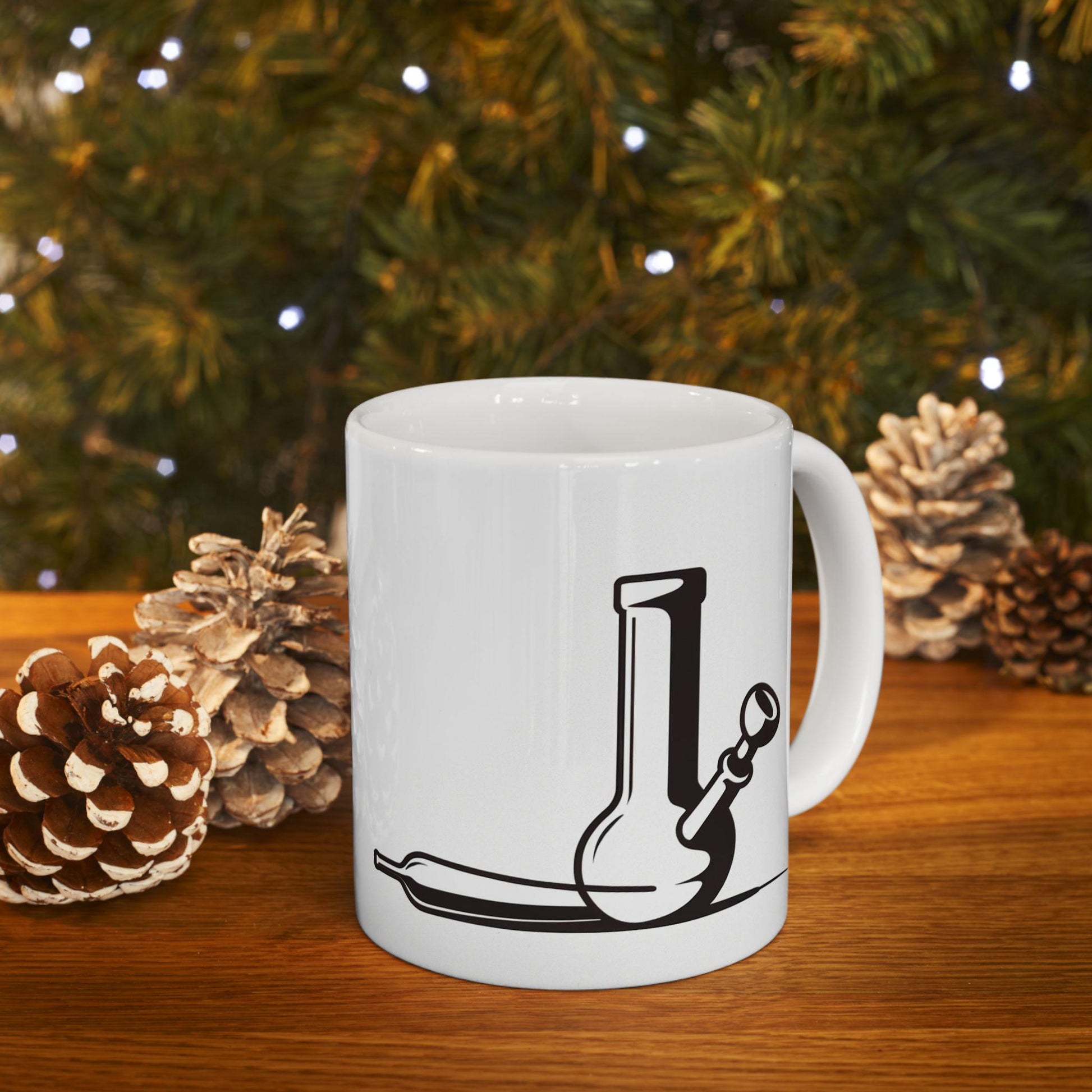 BONG x JOINT - Weed Themed Coffee Mugs, Marijuana Graphic - Perfect Gift for Smokers, Weed Lovers, Stoners - Cannabis Decor