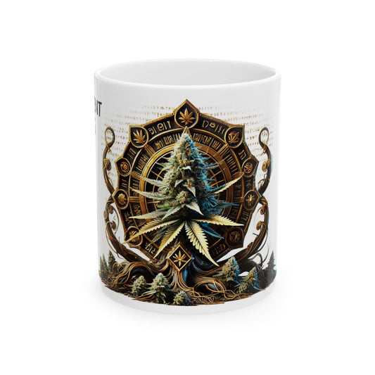 ANCIENT OG - (11oz) Weed Strain Coffee Mugs - Perfect Gift for Stoners, Weed Mug, Marijuana Gift; Wake and Bake Essentials; Cannabis Decor