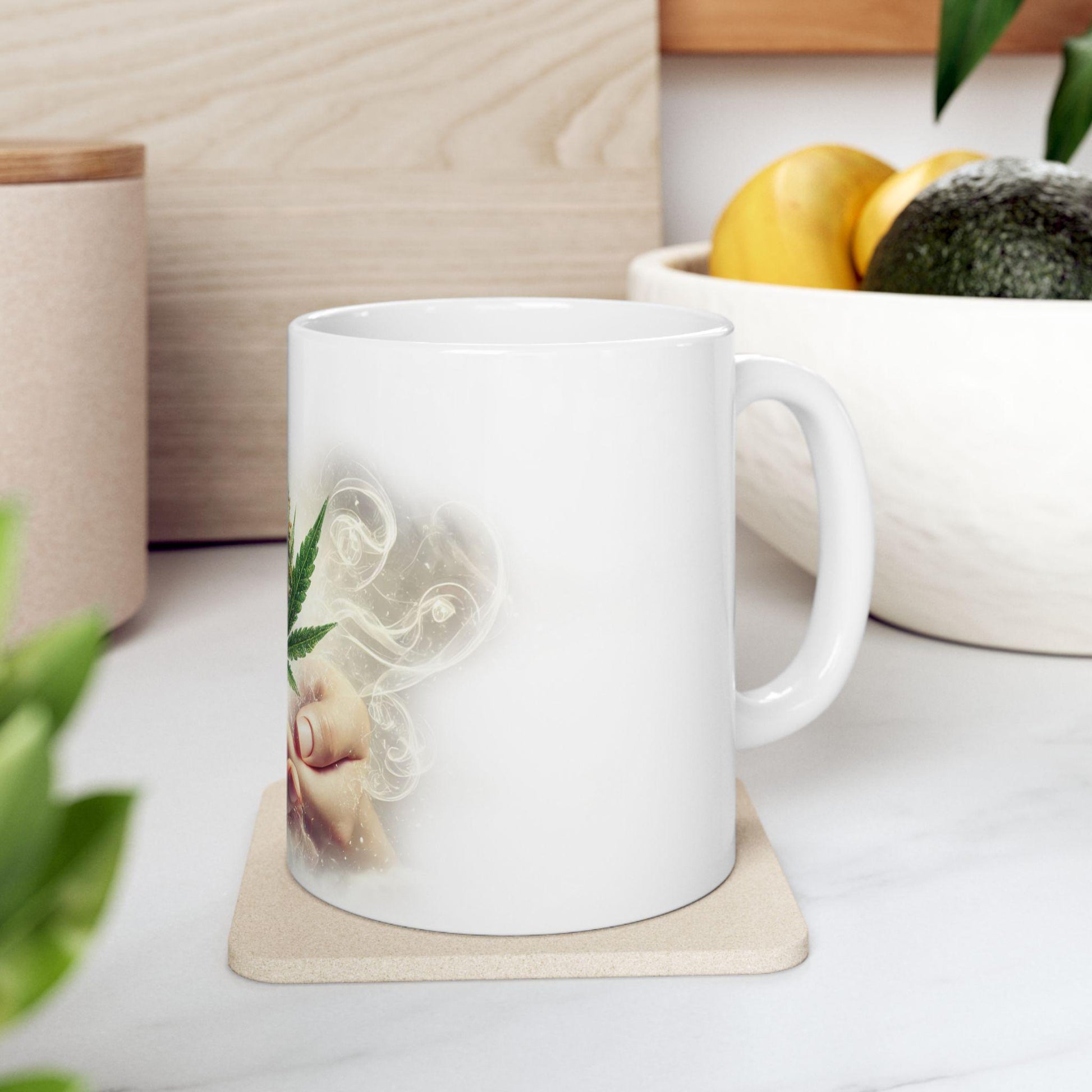 ANGEL BREATH - (11oz) Weed Strain Coffee Mugs - Perfect Gift for Stoners, Weed Mug, Marijuana Gift; Wake and Bake Essentials; Cannabis Decor