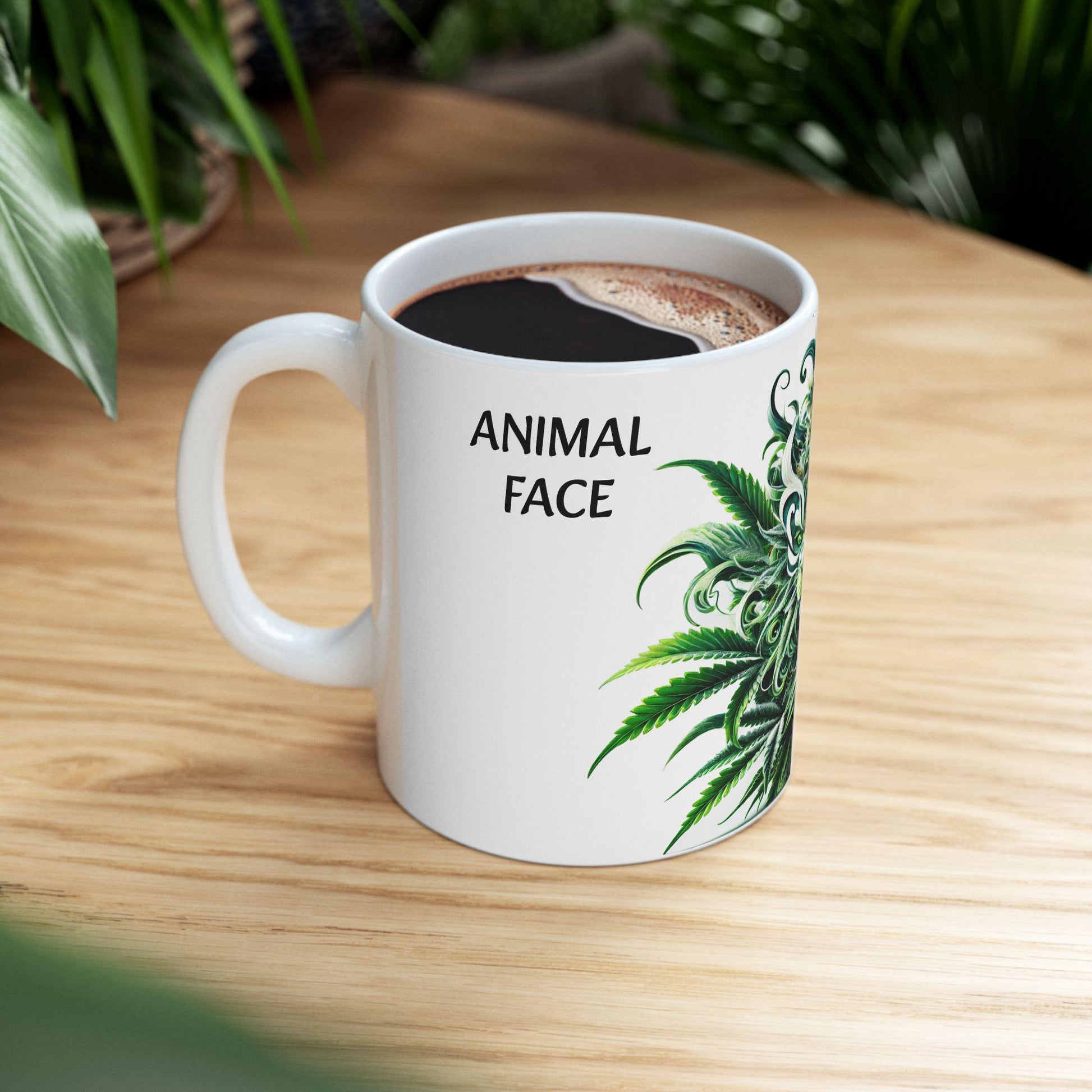 ANIMAL FACE - (11oz) Weed Strain Coffee Mugs - Perfect Gift for Stoners, Weed Mug, Marijuana Gift; Wake and Bake Essentials; Cannabis Decor