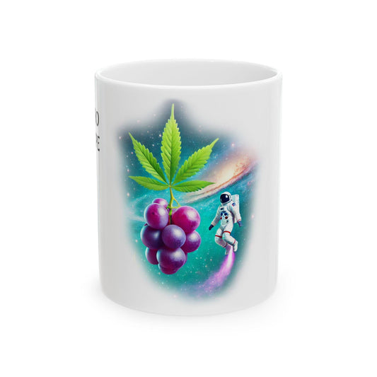 ASTRO GRAPE - (11oz) Weed Strain Coffee Mugs - Perfect Gift for Stoners, Weed Mug, Marijuana Gift; Wake and Bake Essentials; Cannabis Decor