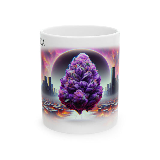 AYAHUASCA PURPLE - (11oz) Weed Strain Coffee Mugs - Perfect Stoner Gift, Weed Mug, Marijuana Gift; Wake and Bake Essentials; Cannabis Decor
