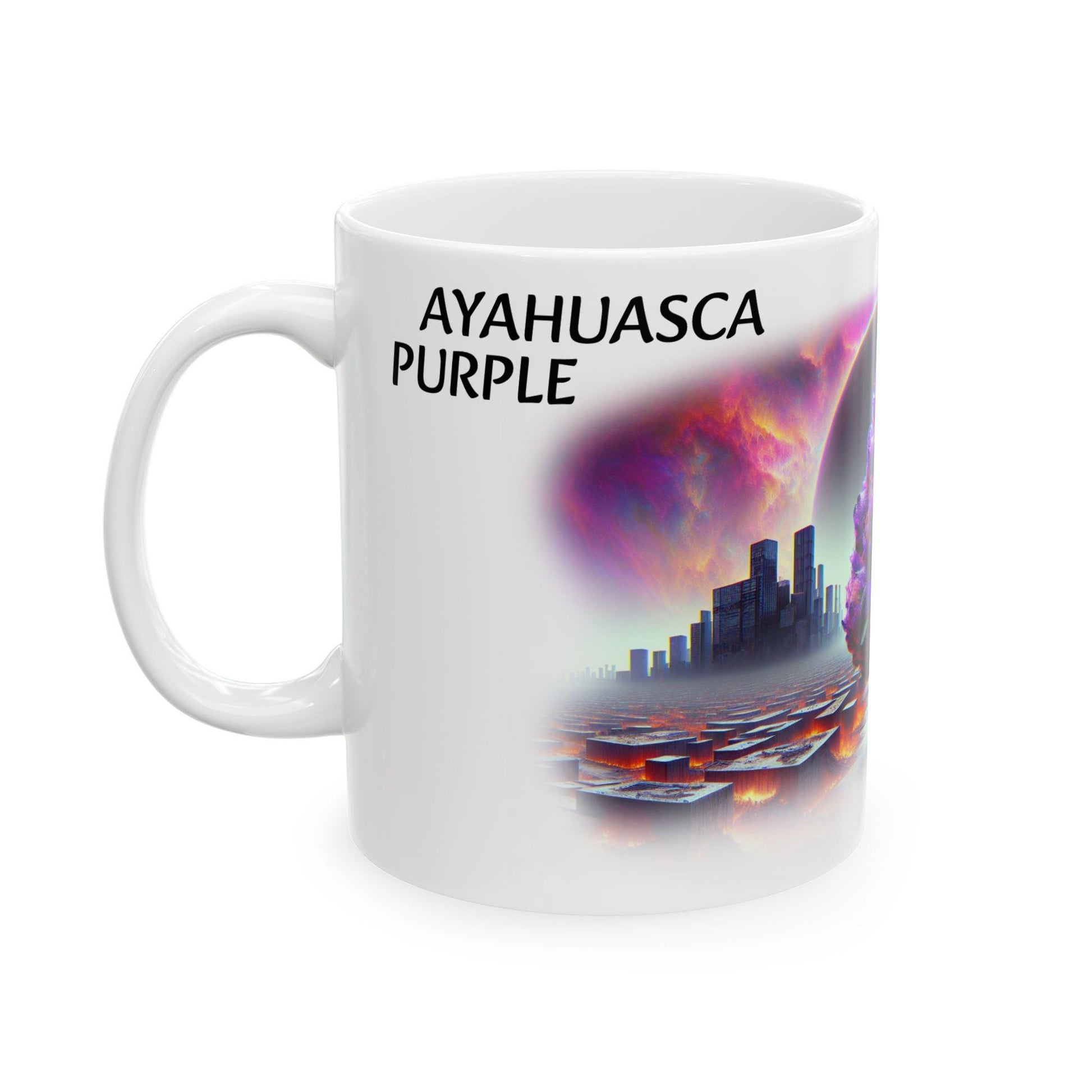 AYAHUASCA PURPLE - (11oz) Weed Strain Coffee Mugs - Perfect Stoner Gift, Weed Mug, Marijuana Gift; Wake and Bake Essentials; Cannabis Decor