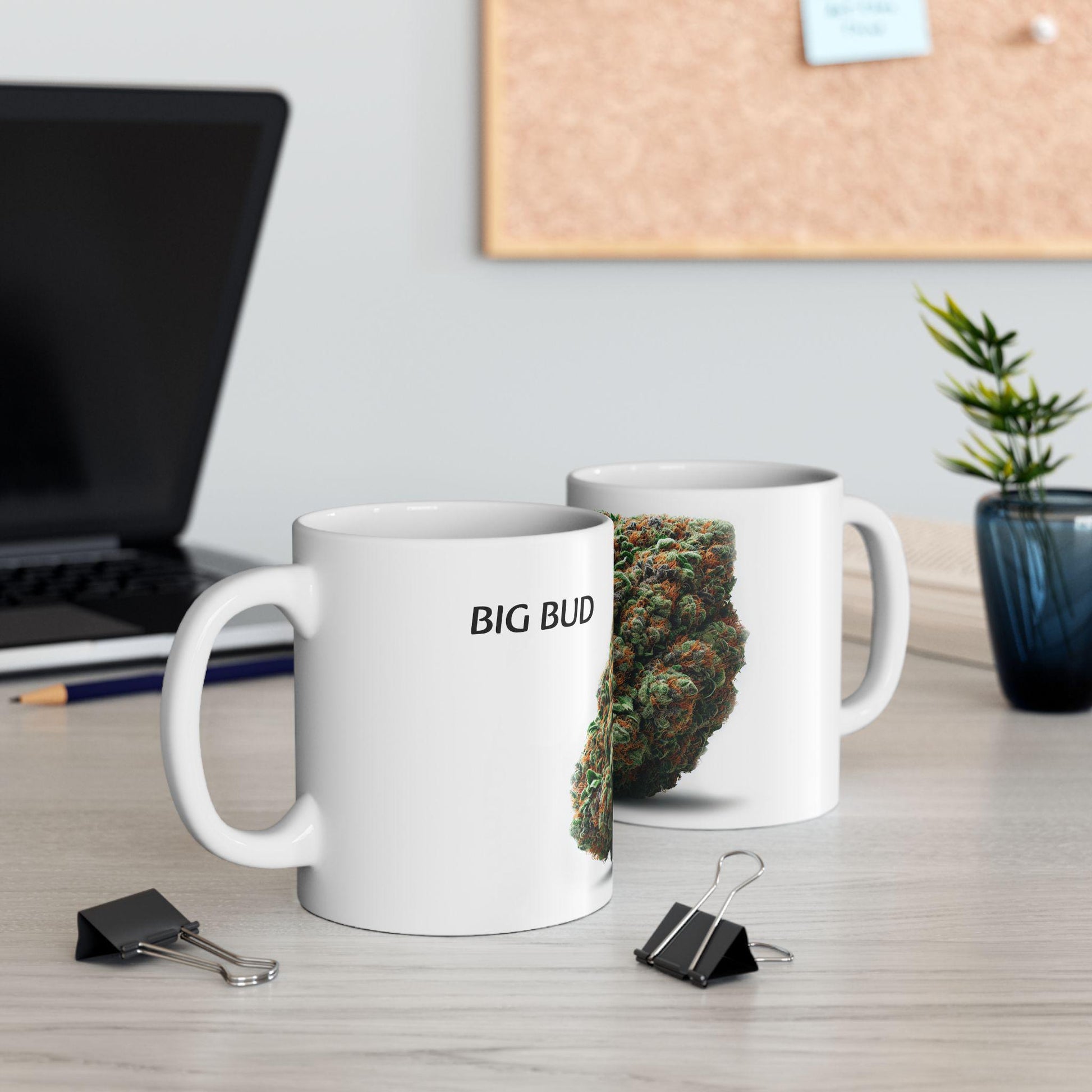 BIG BUD - (11oz) Weed Strain Coffee Mugs - Perfect Gift for Stoners, Weed Mug, Marijuana Gift; Wake and Bake Essentials; Cannabis Pot Decor