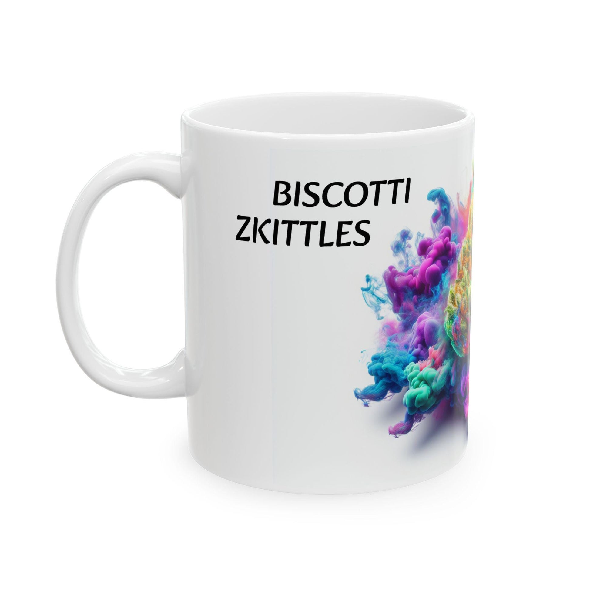 BISCOTTI ZKITTLES - (11oz) Weed Strain Coffee Mugs - Perfect Stoner Gift, Weed Mug, Marijuana Gift; Wake & Bake Essentials; Cannabis Decor