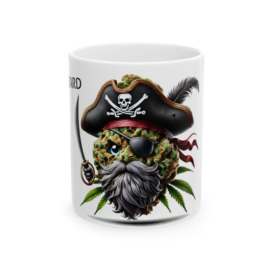 BLACKBEARD - (11oz) Weed Strain Coffee Mugs - Perfect Gift for Stoners, Weed Mug, Marijuana Gift; Wake & Bake Essentials; Cannabis Pot Decor