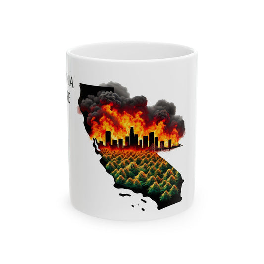 CALIFORNIA WILDFIRE - (11oz) Weed Strain Coffee Mugs - Perfect Stoner Gift, Weed Mug, Marijuana Gift; Wake & Bake Essentials; Cannabis Decor