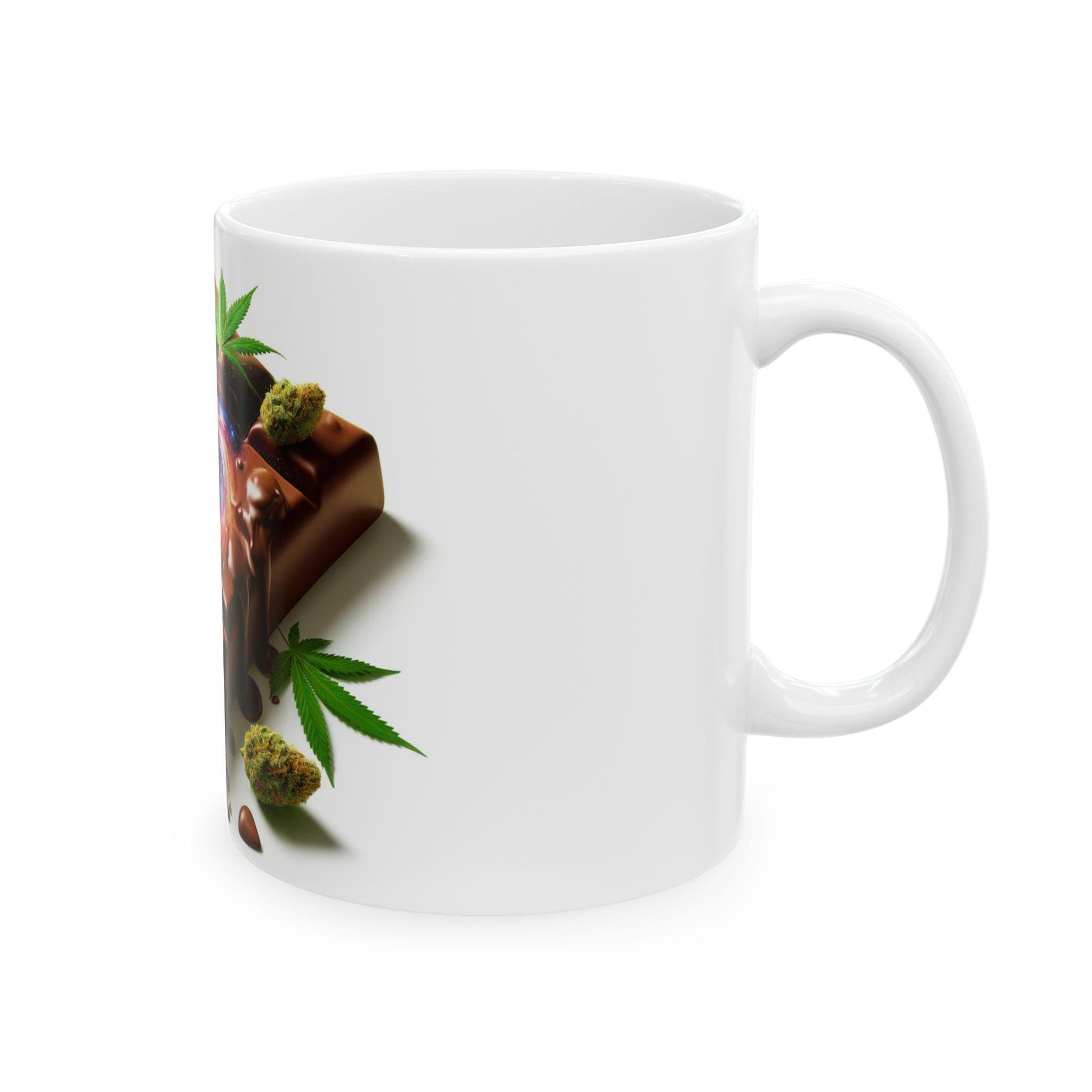 CHOCOLATE TRIP - (11oz) Weed Strain Coffee Mugs - Perfect Gift for Stoners, Weed Mug, Marijuana Gift; Wake & Bake Essentials; Cannabis Decor
