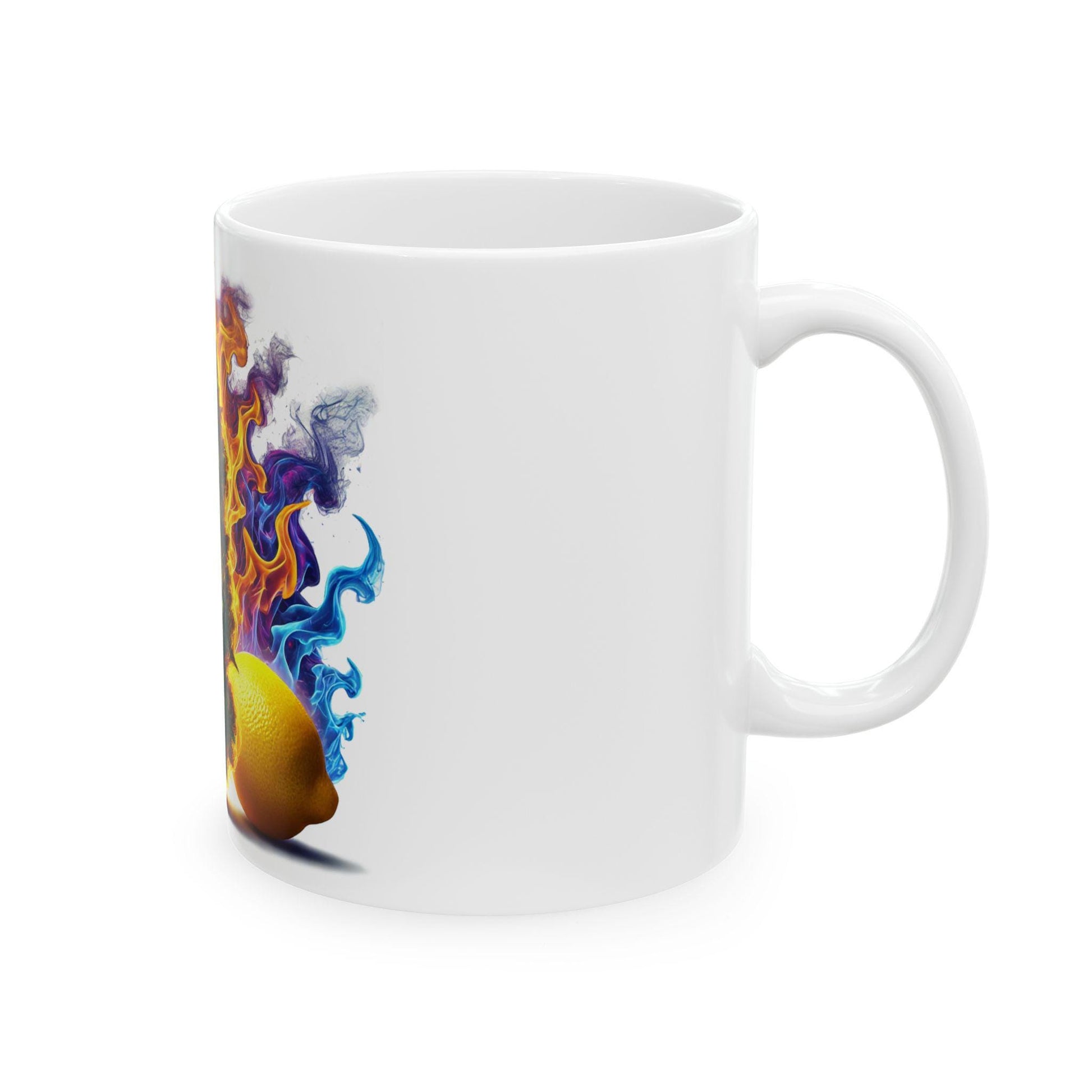 LEMON FIRE - (11oz) Weed Strain Coffee Mugs - Perfect Gift for Stoners, Weed Mug, Marijuana Gift; Wake and Bake Essentials; Cannabis Decor