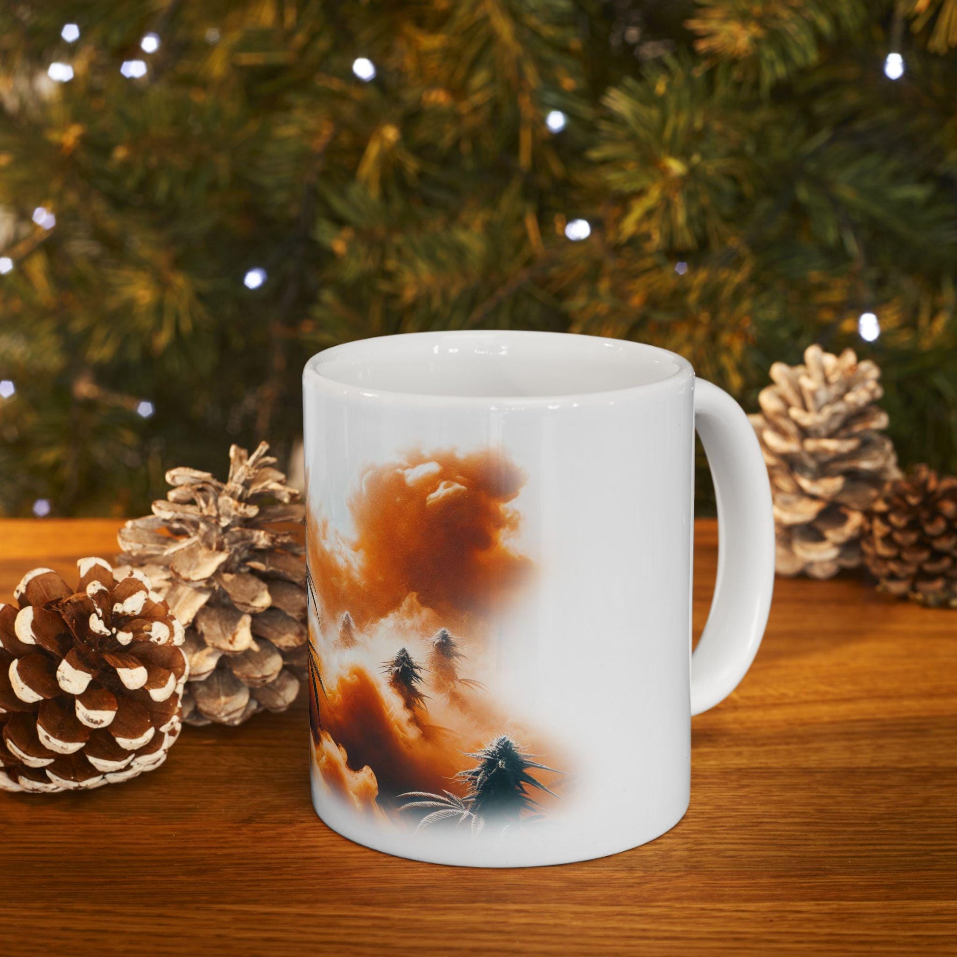 MANGO HAZE - (11oz) Weed Strain Coffee Mugs - Perfect Gift for Stoners, Weed Mug, Marijuana Gift; Wake and Bake Essentials; Cannabis Decor