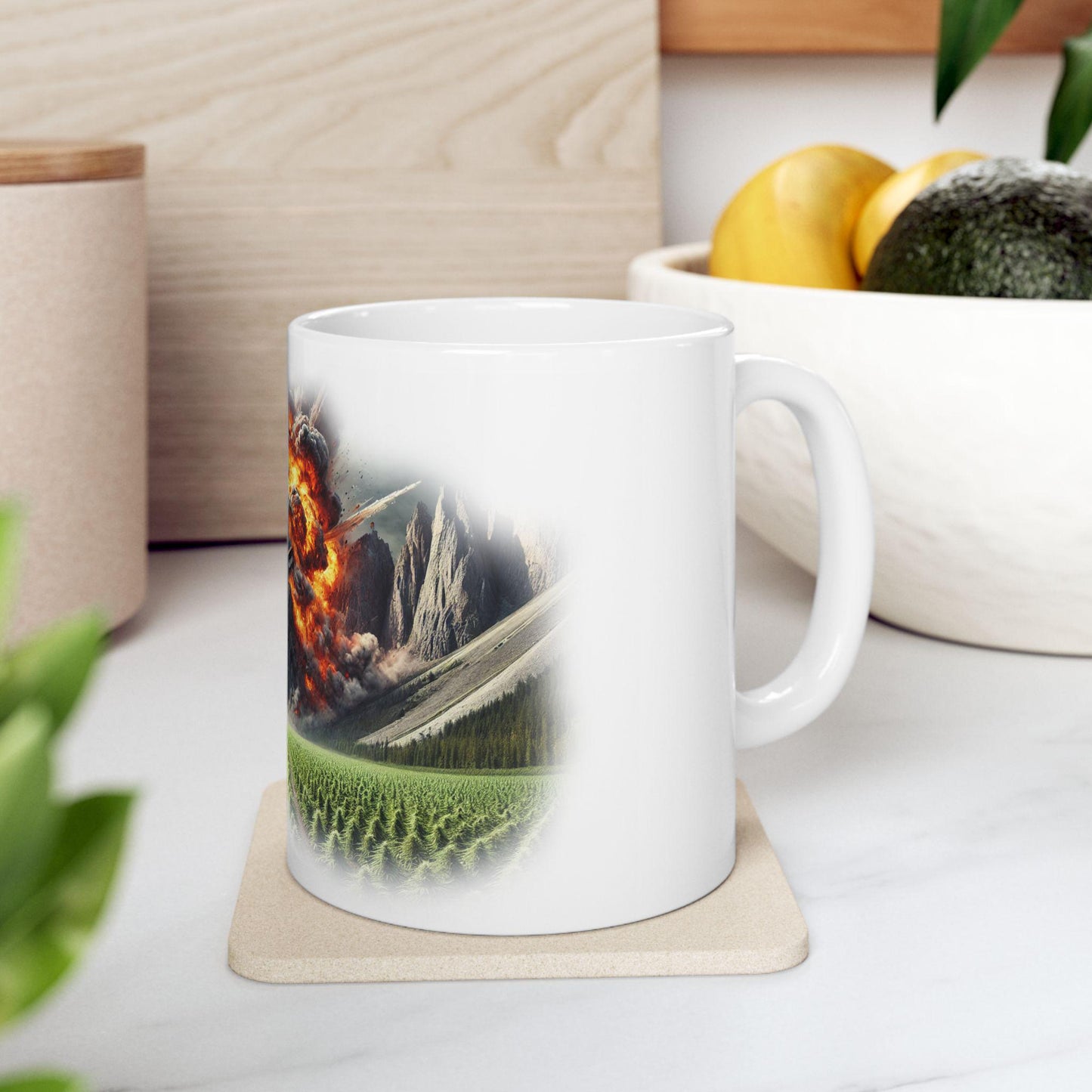 TRAINWRECK AFGHANI - (11oz) Weed Strain Coffee Mugs - Stoner Gift, Weed Mug, Marijuana Gift; Wake & Bake Essentials; Cannabis Pot Decor