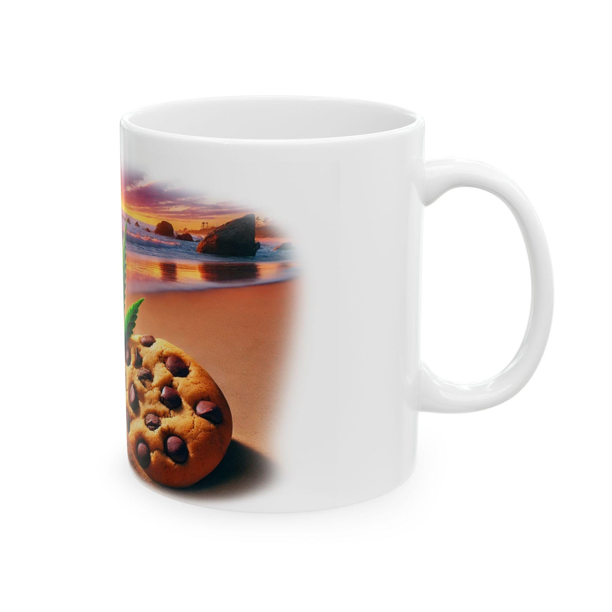 TROPICANA COOKIES - (11oz) Weed Strain Coffee Mugs - Stoner Gift, Weed Mug, Marijuana Gift; Wake and Bake Essentials; Cannabis Pot Decor