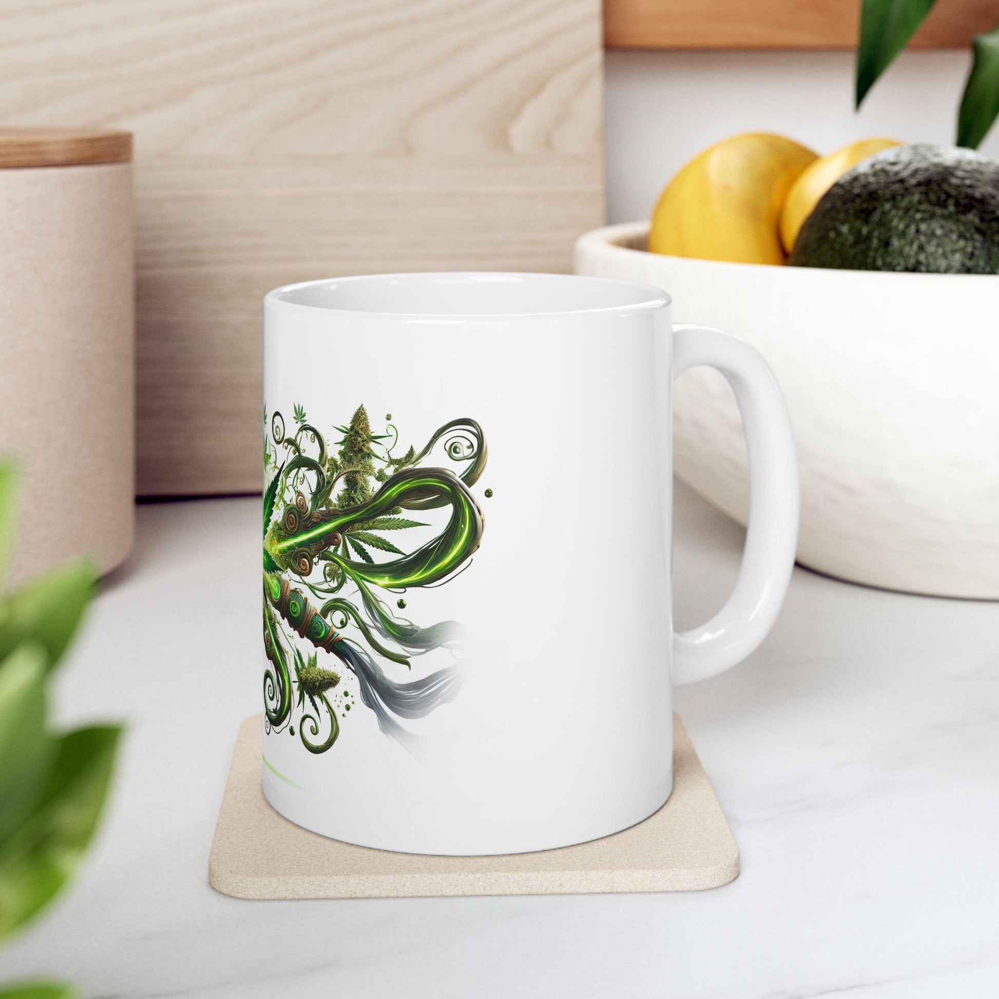 SECRET WEAPON - (11oz) Weed Strain Coffee Mugs - Stoner Gift, Weed Mug, Marijuana Gift; Wake and Bake Essentials; Cannabis Pot Decor
