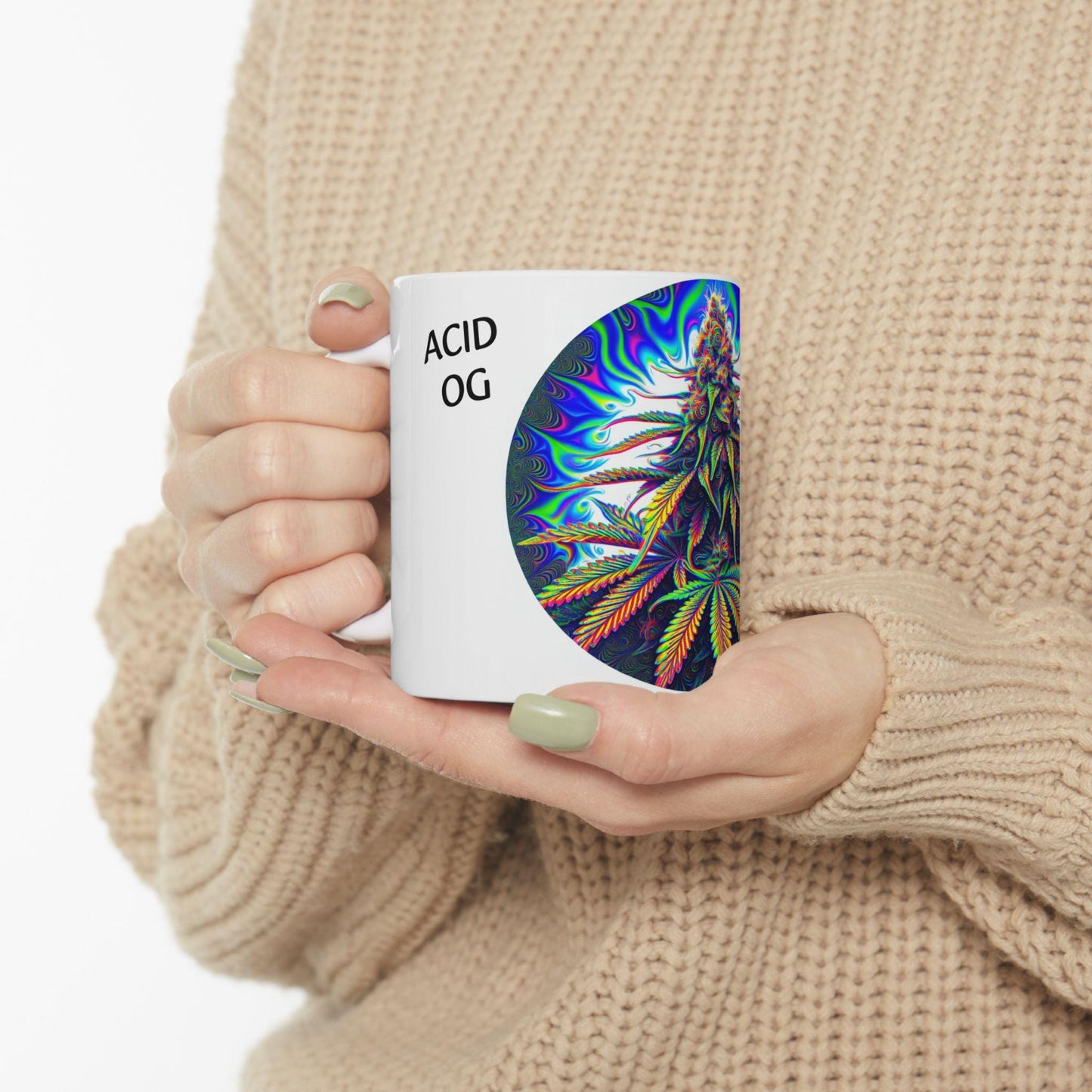 ACID OG - (11oz) Weed Strain Coffee Mugs - Stoner Gift, Weed Mug, Marijuana Gift; Wake and Bake Essentials; Cannabis Pot Decor