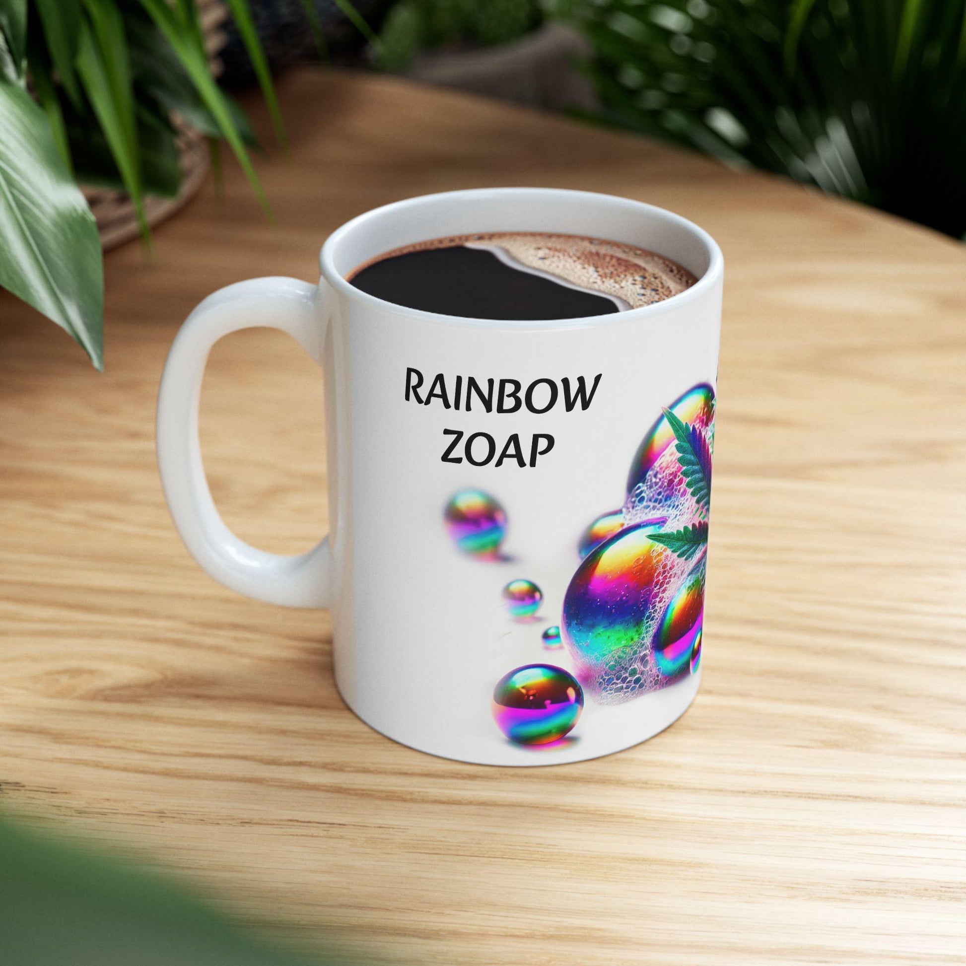 RAINBOW ZOAP - (11oz) Weed Strain Coffee Mugs - Stoner Gift, Weed Mug, Marijuana Gift; Wake and Bake Essentials; Cannabis Pot Decor