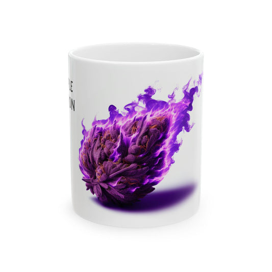 PURPLE PASSION - (11oz) Weed Strain Coffee Mugs - Stoner Gift, Weed Mug, Marijuana Gift; Wake and Bake Essentials; Cannabis Pot Decor