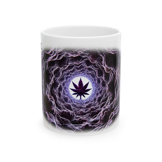 POST TRAUMATIC PURPLE - (11oz) Weed Strain Coffee Mugs - Stoner Gift, Weed Mug, Marijuana Gift; Wake and Bake Essentials; Cannabis Pot Decor