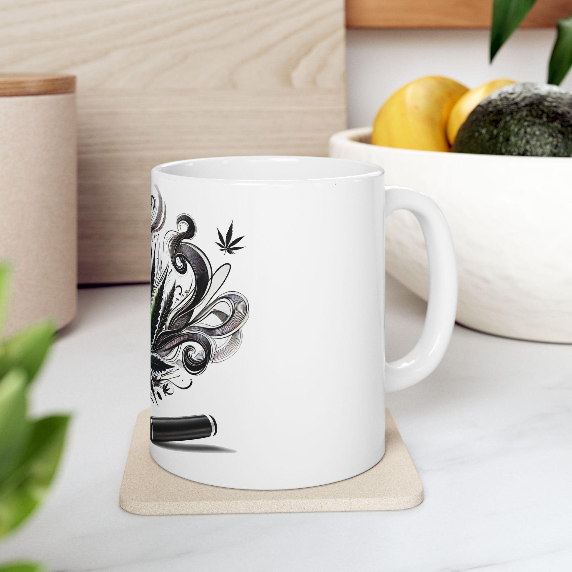 PERMANENT MARKER - (11oz) Weed Strain Coffee Mugs - Stoner Gift, Weed Mug, Marijuana Gift; Wake and Bake Essentials; Cannabis Pot Decor