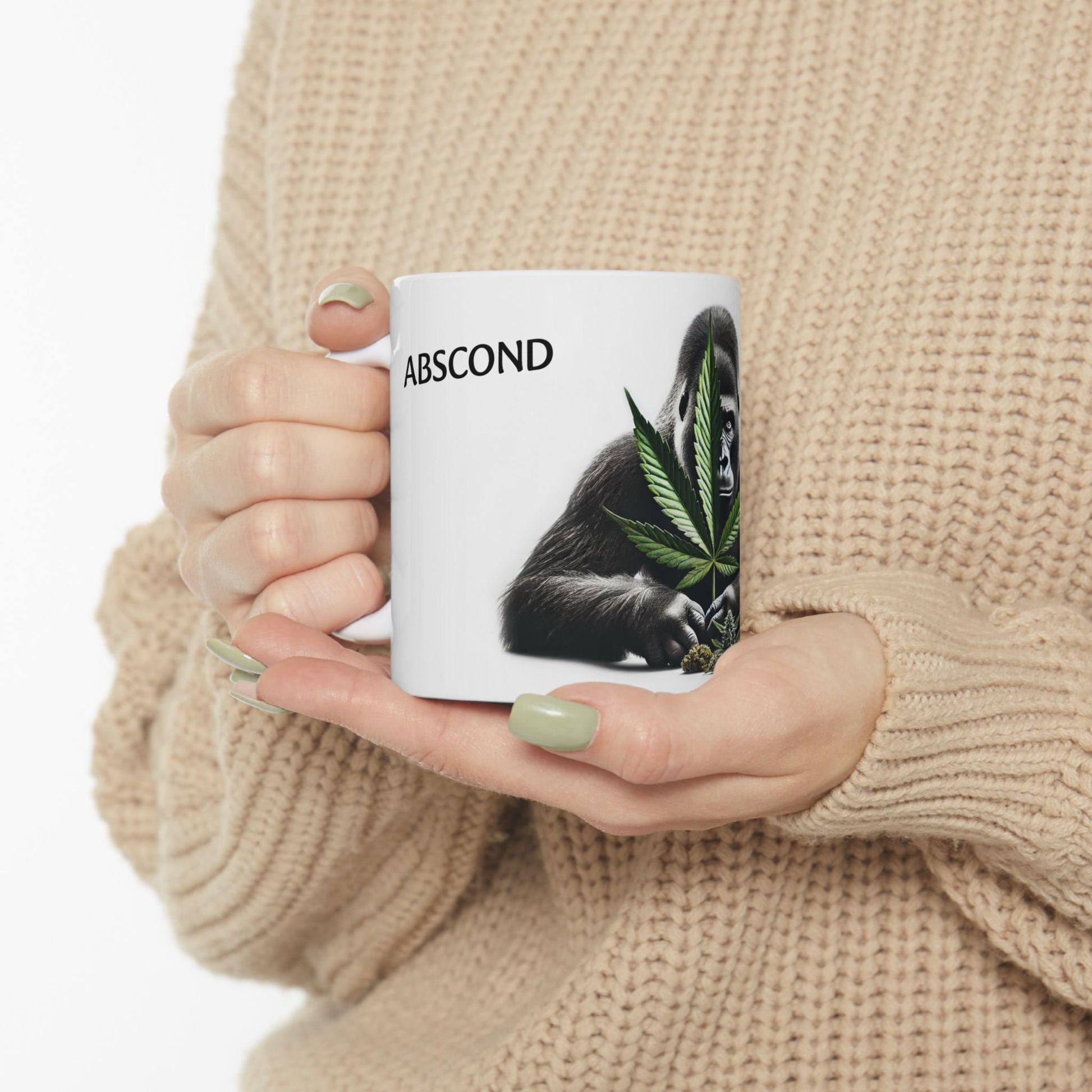 ABSCOND - (11oz) Weed Strain Coffee Mugs - Perfect Gift for Stoners, Weed Mug, Marijuana Lovers; Wake and Bake Essentials; Cannabis Decor
