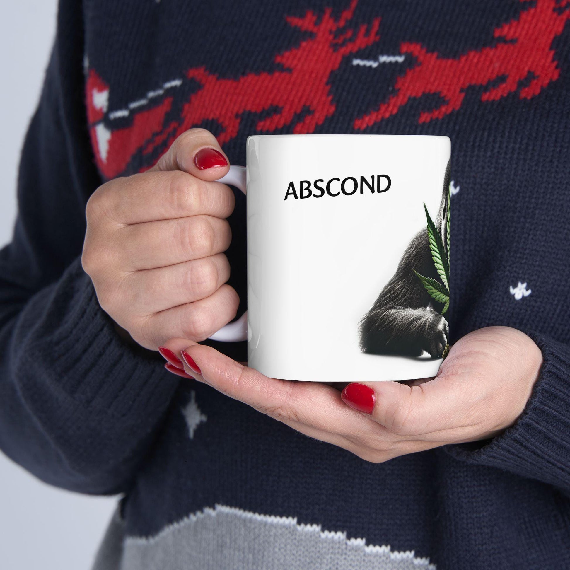 ABSCOND - (11oz) Weed Strain Coffee Mugs - Perfect Gift for Stoners, Weed Mug, Marijuana Lovers; Wake and Bake Essentials; Cannabis Decor