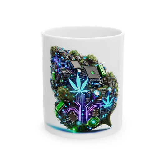 A.I. - (11oz) Weed Strain Coffee Mugs - Perfect Gift for Stoners, Weed Mug, Marijuana Lovers; Wake and Bake Essentials; Cannabis Decor AI