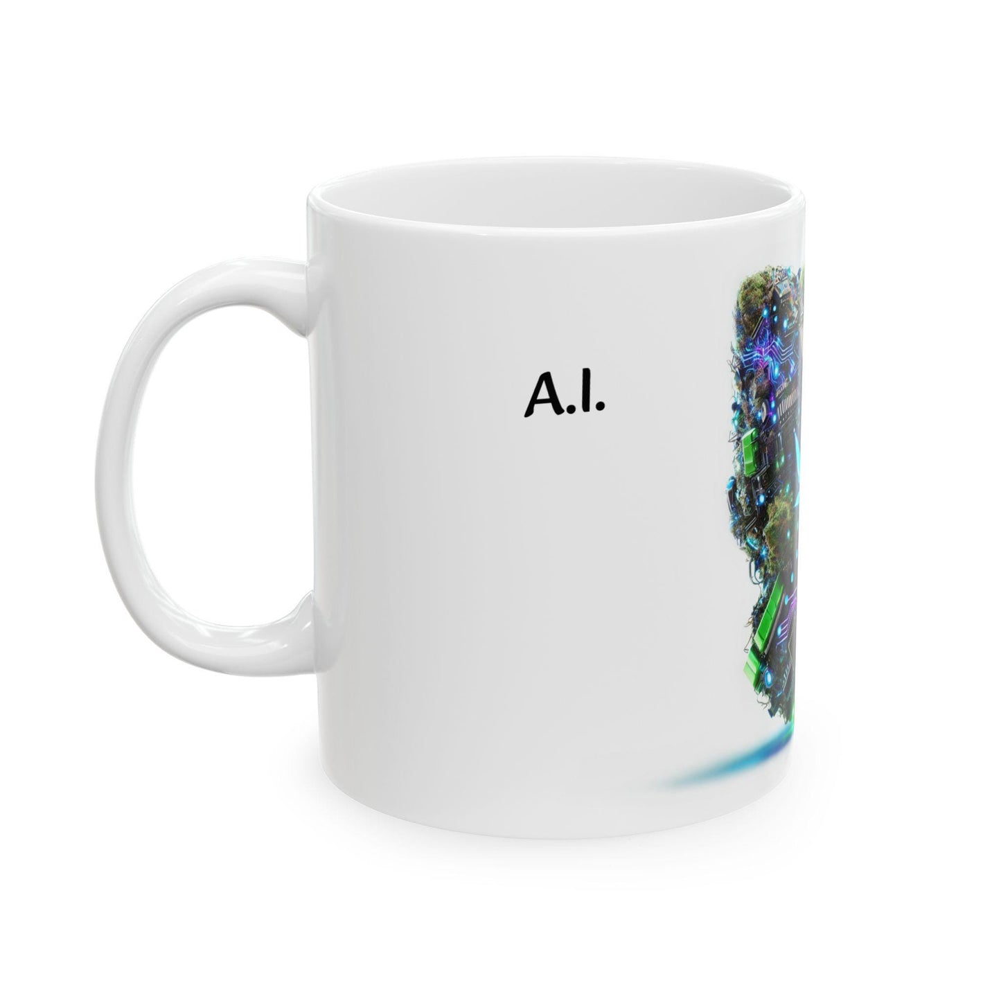 A.I. - (11oz) Weed Strain Coffee Mugs - Perfect Gift for Stoners, Weed Mug, Marijuana Lovers; Wake and Bake Essentials; Cannabis Decor AI
