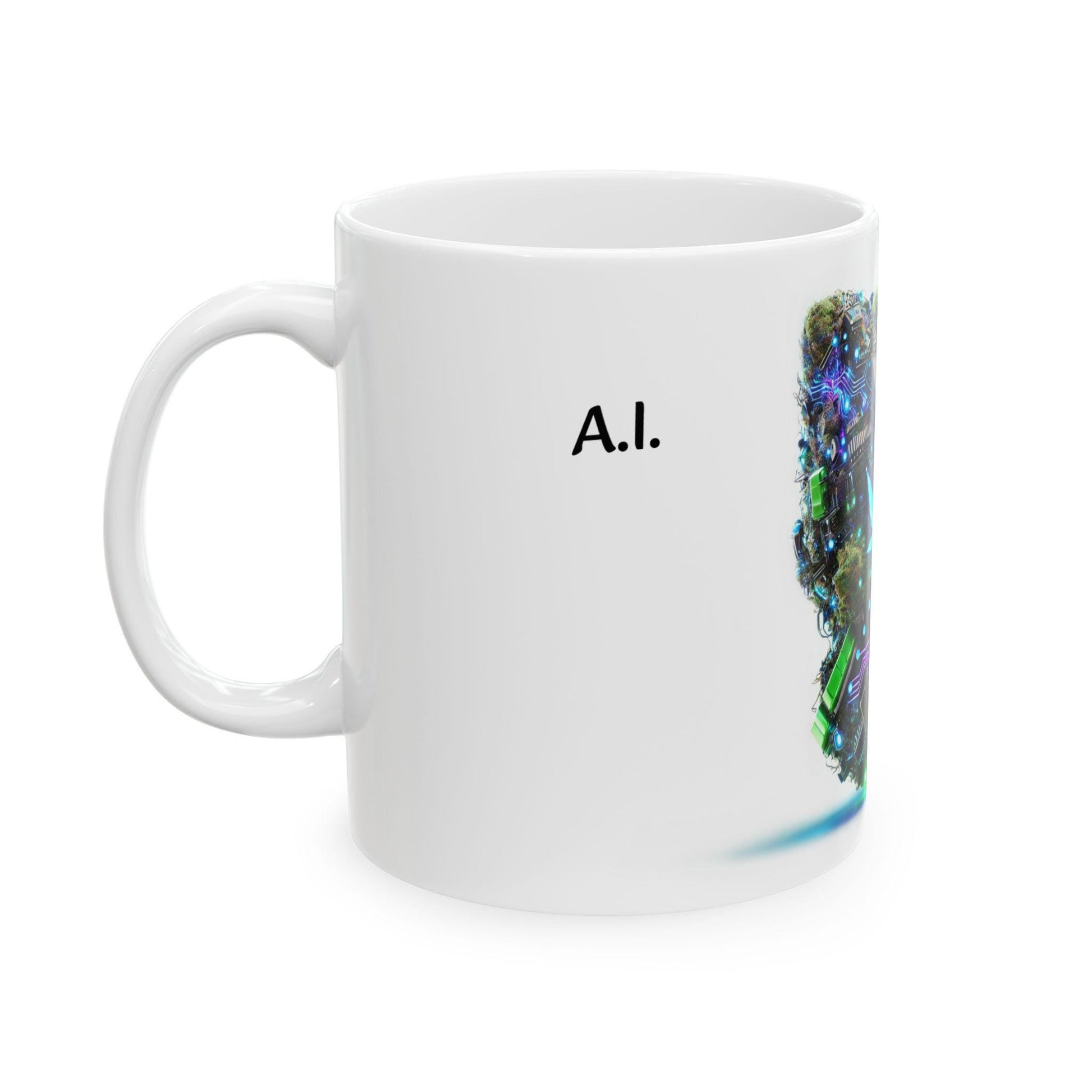A.I. - (11oz) Weed Strain Coffee Mugs - Perfect Gift for Stoners, Weed Mug, Marijuana Lovers; Wake and Bake Essentials; Cannabis Decor AI