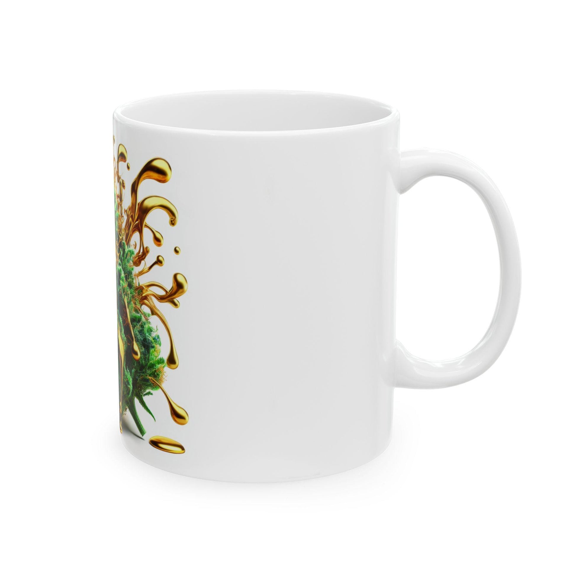 ACAPULCO GOLD - (11oz) Weed Strain Coffee Mugs - Perfect Gift for Stoners, Weed Mug, Marijuana Gift; Wake & Bake Essentials; Cannabis Decor