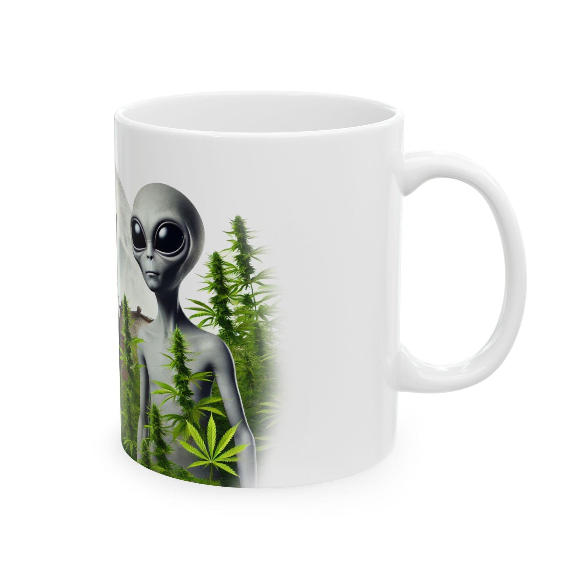 ANCIENT ALIENS - (11oz) Weed Strain Coffee Mugs - Perfect Gift for Stoners, Weed Mug, Marijuana Gift; Wake & Bake Essentials; Cannabis Decor