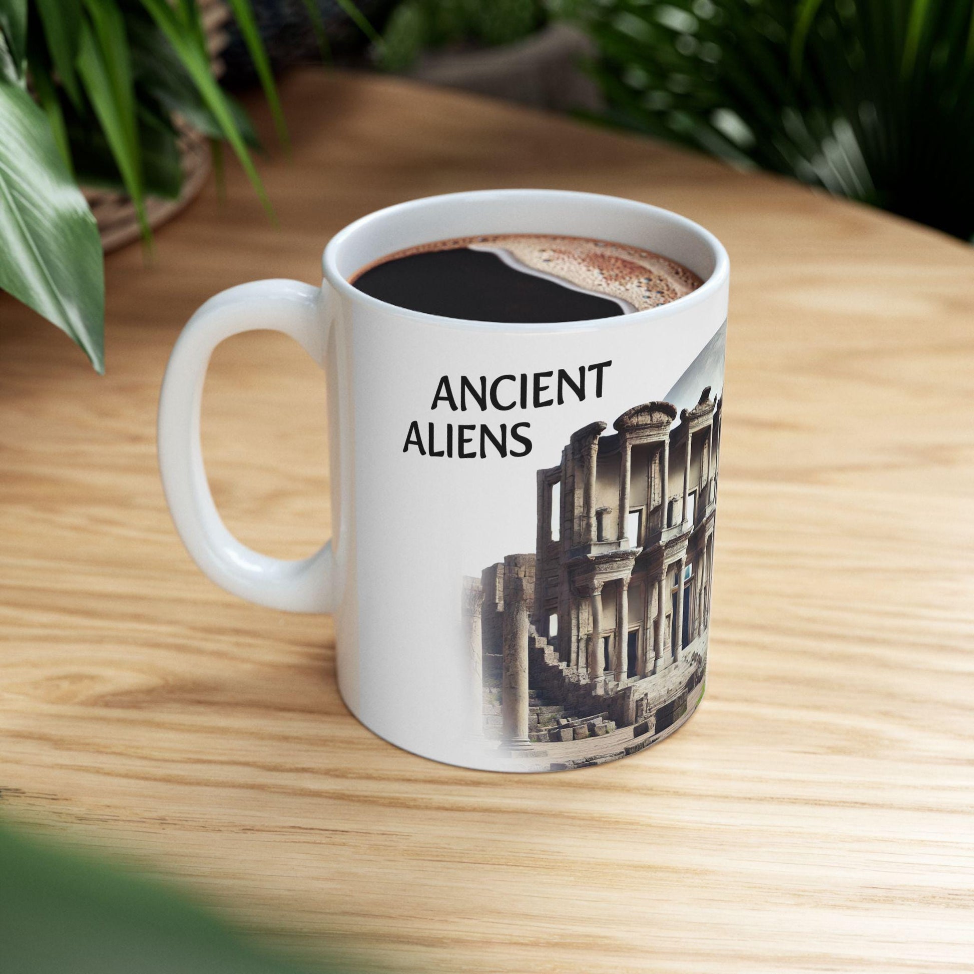 ANCIENT ALIENS - (11oz) Weed Strain Coffee Mugs - Perfect Gift for Stoners, Weed Mug, Marijuana Gift; Wake & Bake Essentials; Cannabis Decor