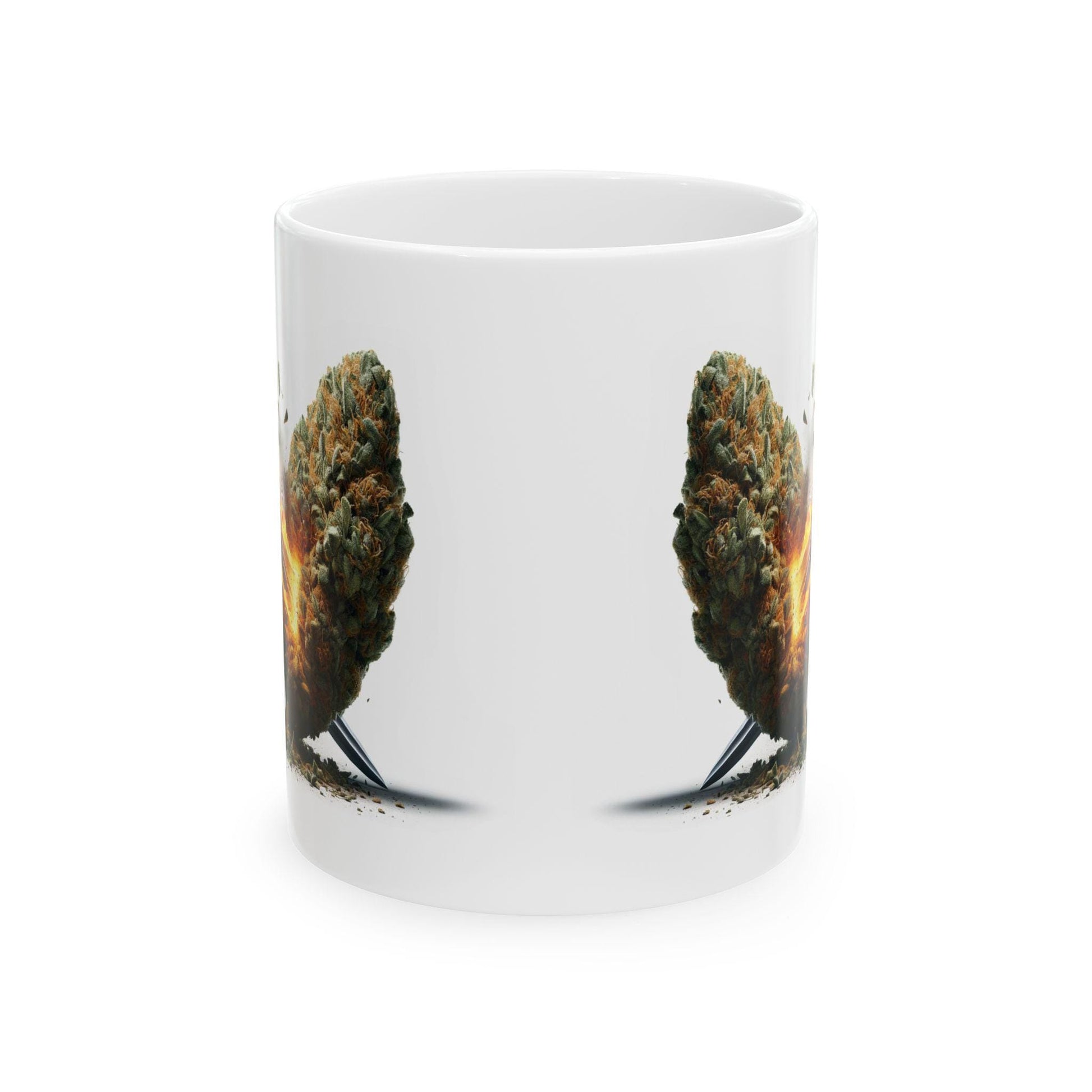 EPIC Sword x WEED Mug - Marijuana Themed Coffee Mugs, Weed Graphic - Perfect Gift for Smokers, Weed Lovers, Stoners - Cannabis Decor