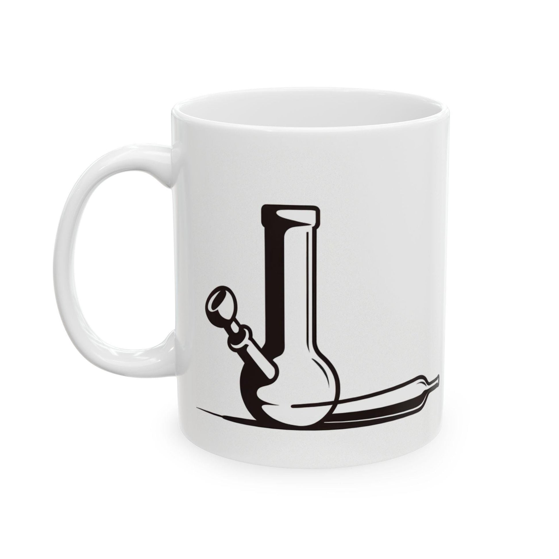 BONG x JOINT - Weed Themed Coffee Mugs, Marijuana Graphic - Perfect Gift for Smokers, Weed Lovers, Stoners - Cannabis Decor