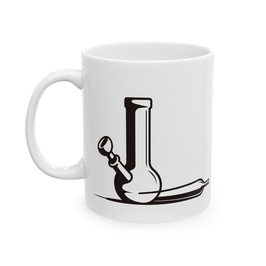 BONG x JOINT - Weed Themed Coffee Mugs, Marijuana Graphic - Perfect Gift for Smokers, Weed Lovers, Stoners - Cannabis Decor
