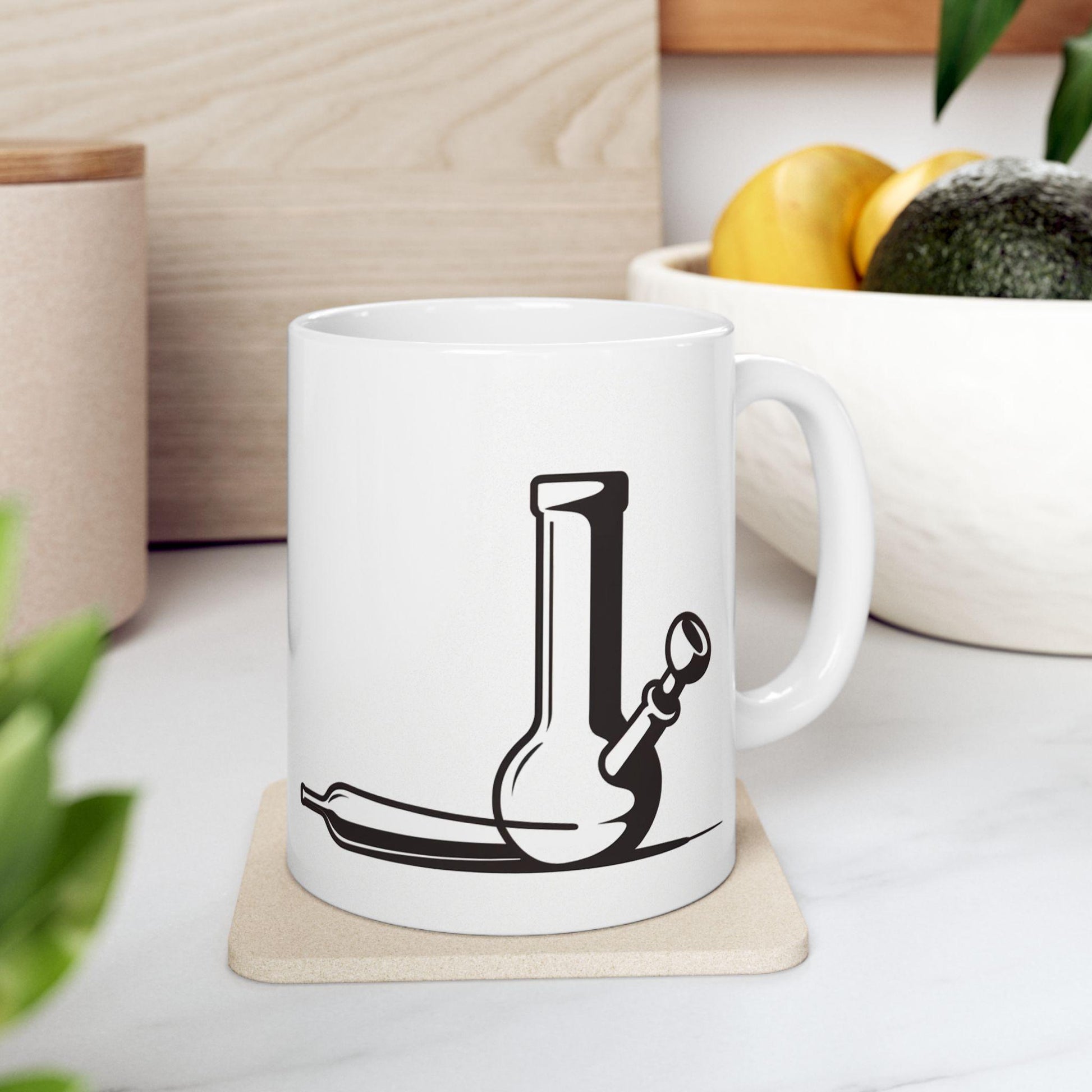 BONG x JOINT - Weed Themed Coffee Mugs, Marijuana Graphic - Perfect Gift for Smokers, Weed Lovers, Stoners - Cannabis Decor