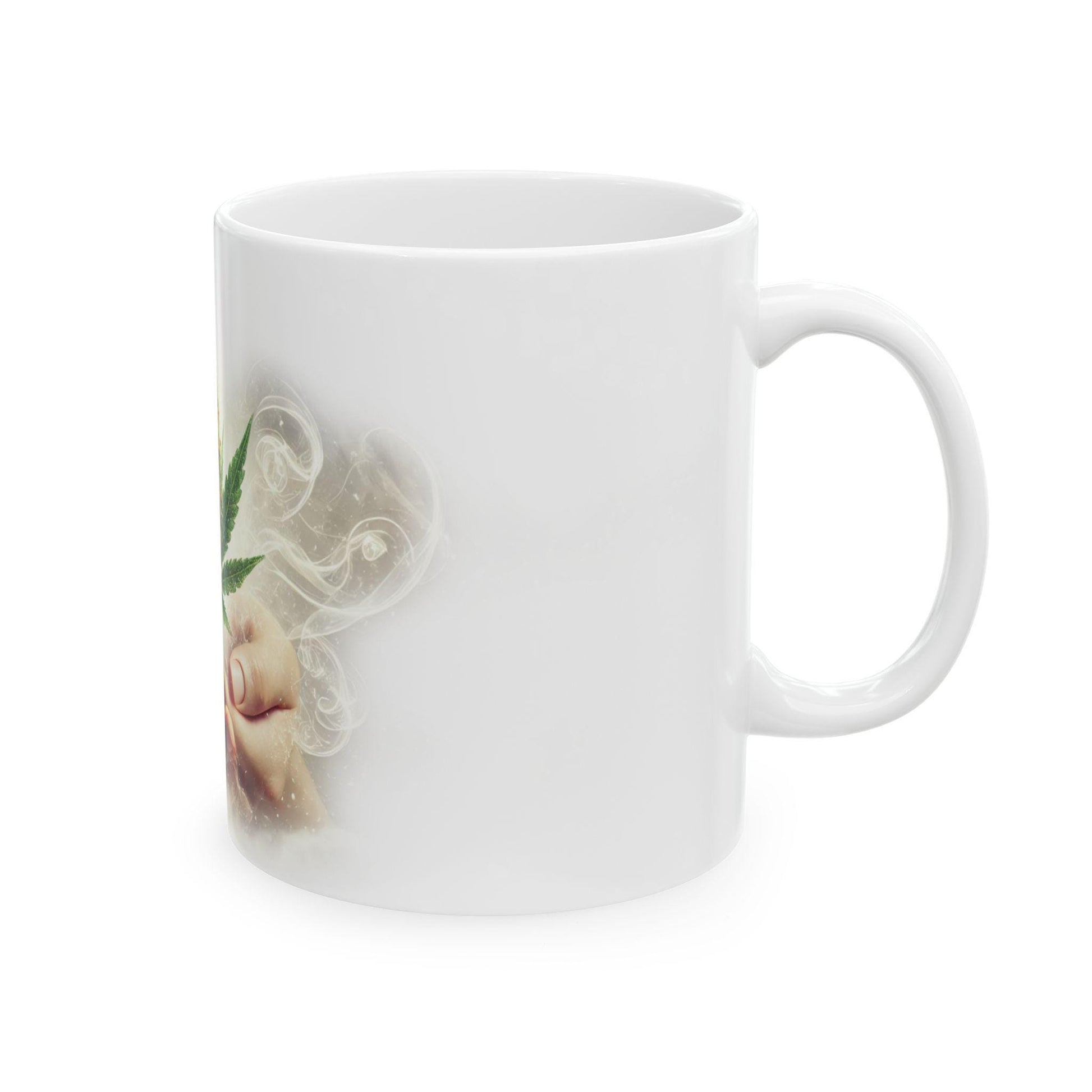 ANGEL BREATH - (11oz) Weed Strain Coffee Mugs - Perfect Gift for Stoners, Weed Mug, Marijuana Gift; Wake and Bake Essentials; Cannabis Decor